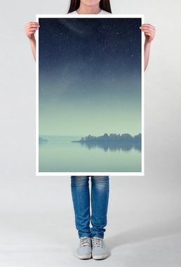 Sinus Art Poster Landschaftsfotografie 60x90cm Poster Inseln unterm Sternenhimmel