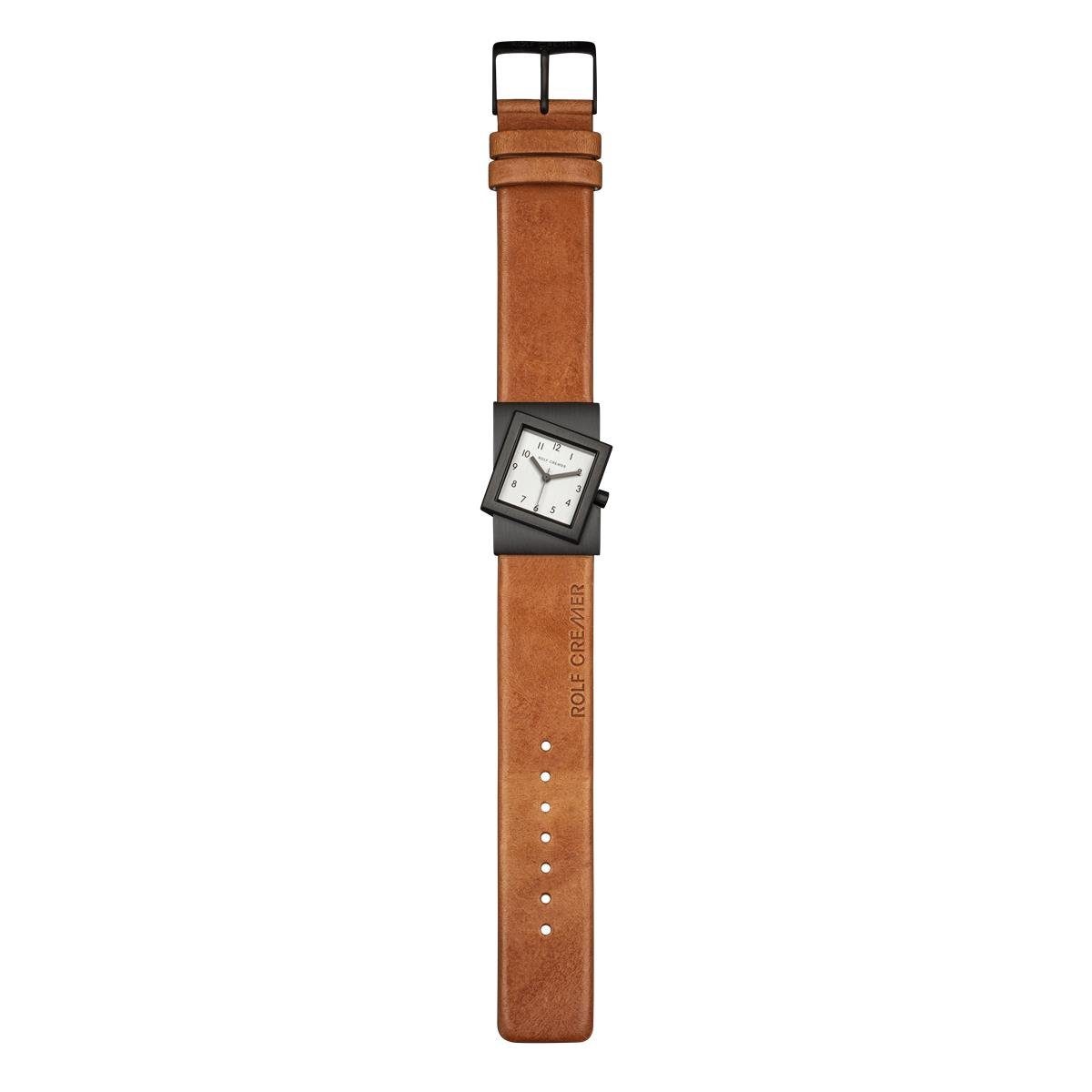 Rolf Cremer Quarzuhr Rolf Cremer Uhr Turn S 507761 Lederband, Edelstahl, braun, grau, (1-tlg)