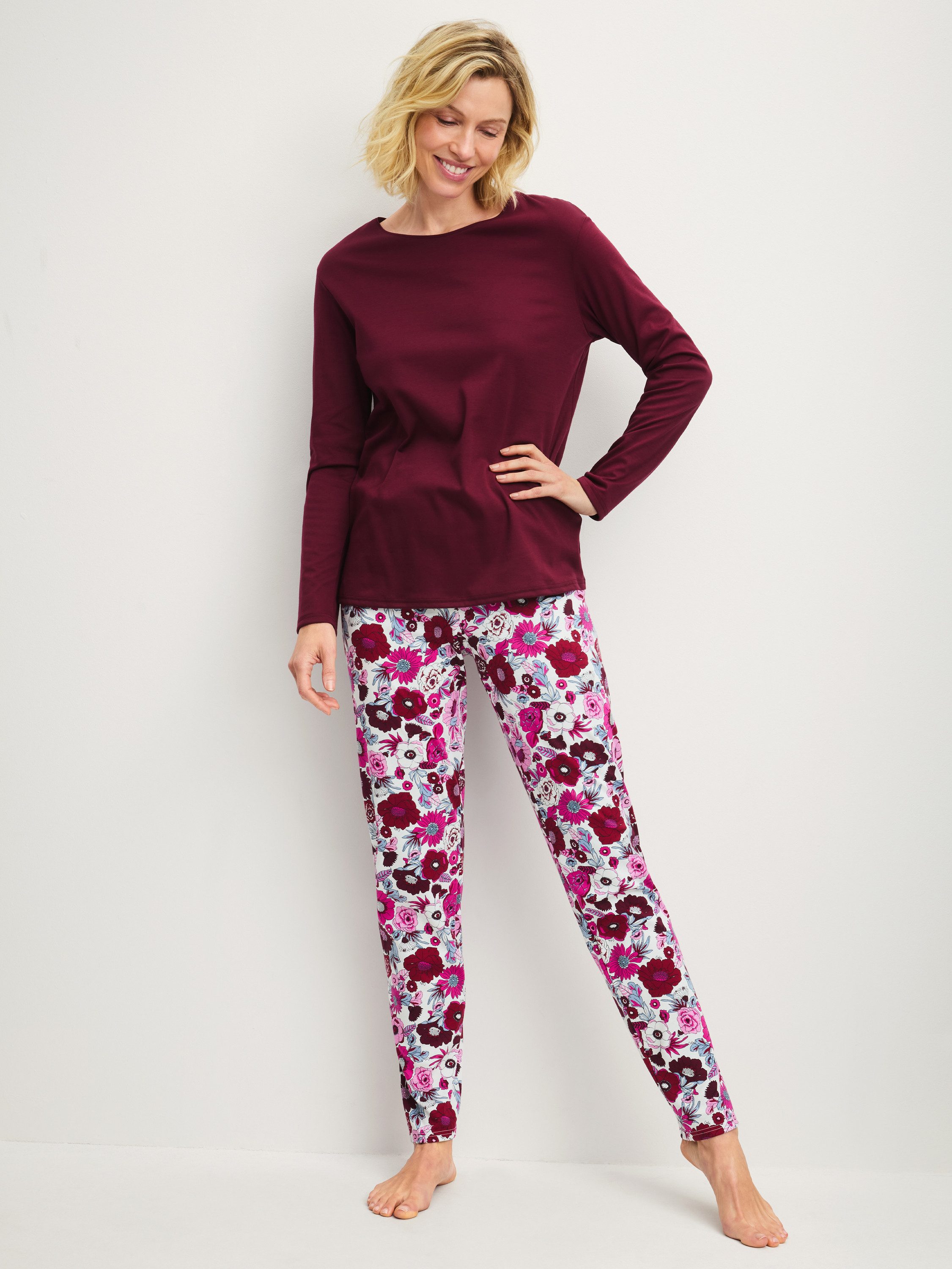 CALIDA Pyjama Season Special Damen (2 tlg) aus 100% hochwertiger Baumwolle