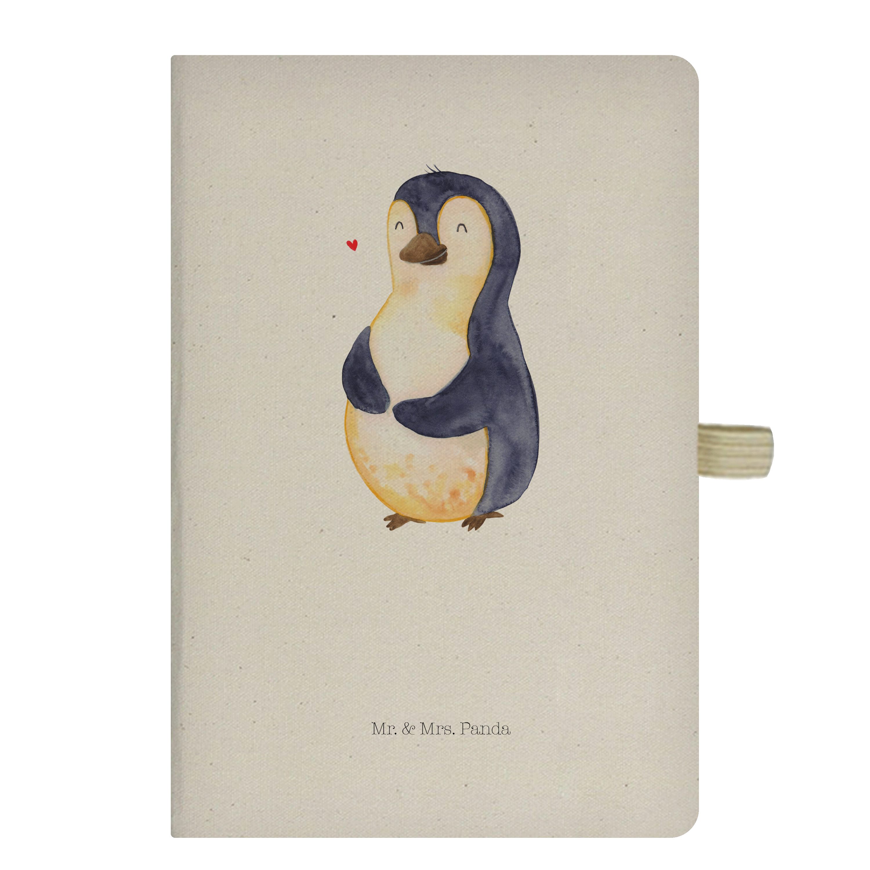 Mr. & Mrs. Panda Notizbuch Pinguin Diät - Transparent - Geschenk, Notizblock, Schreibbuch, Journ Mr. & Mrs. Panda