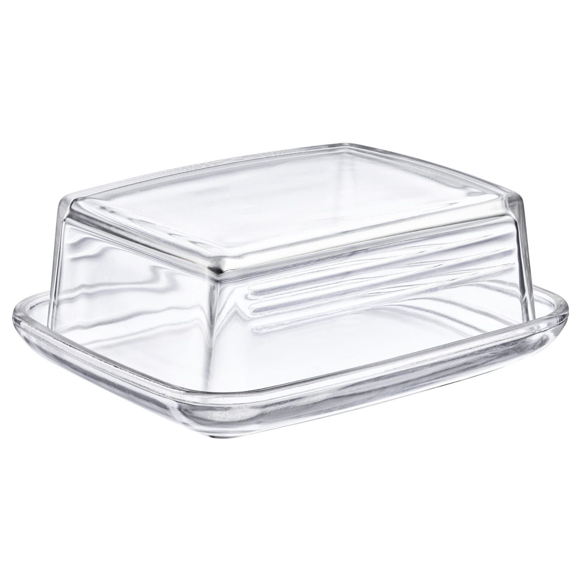Thiru Butterdose Glas - mit speziellem Deckel-Relief für sicheres Greifen, Glas, (1-tlg)