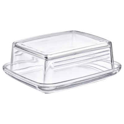Thiru Butterdose Glas - mit speziellem Deckel-Relief für sicheres Greifen, Glas