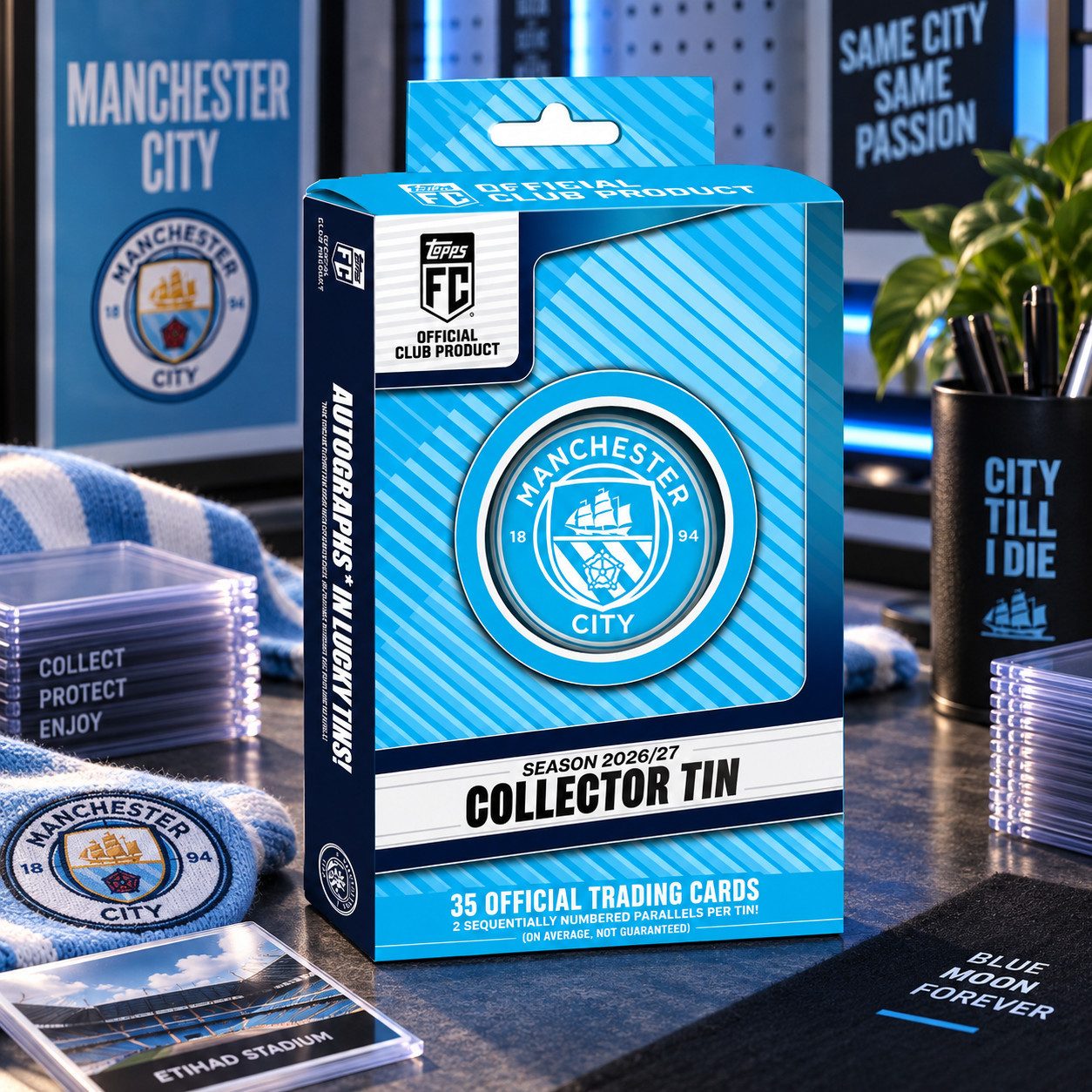Topps Sammelkarte 2026-2027 Topps Manchester City Collector Tin