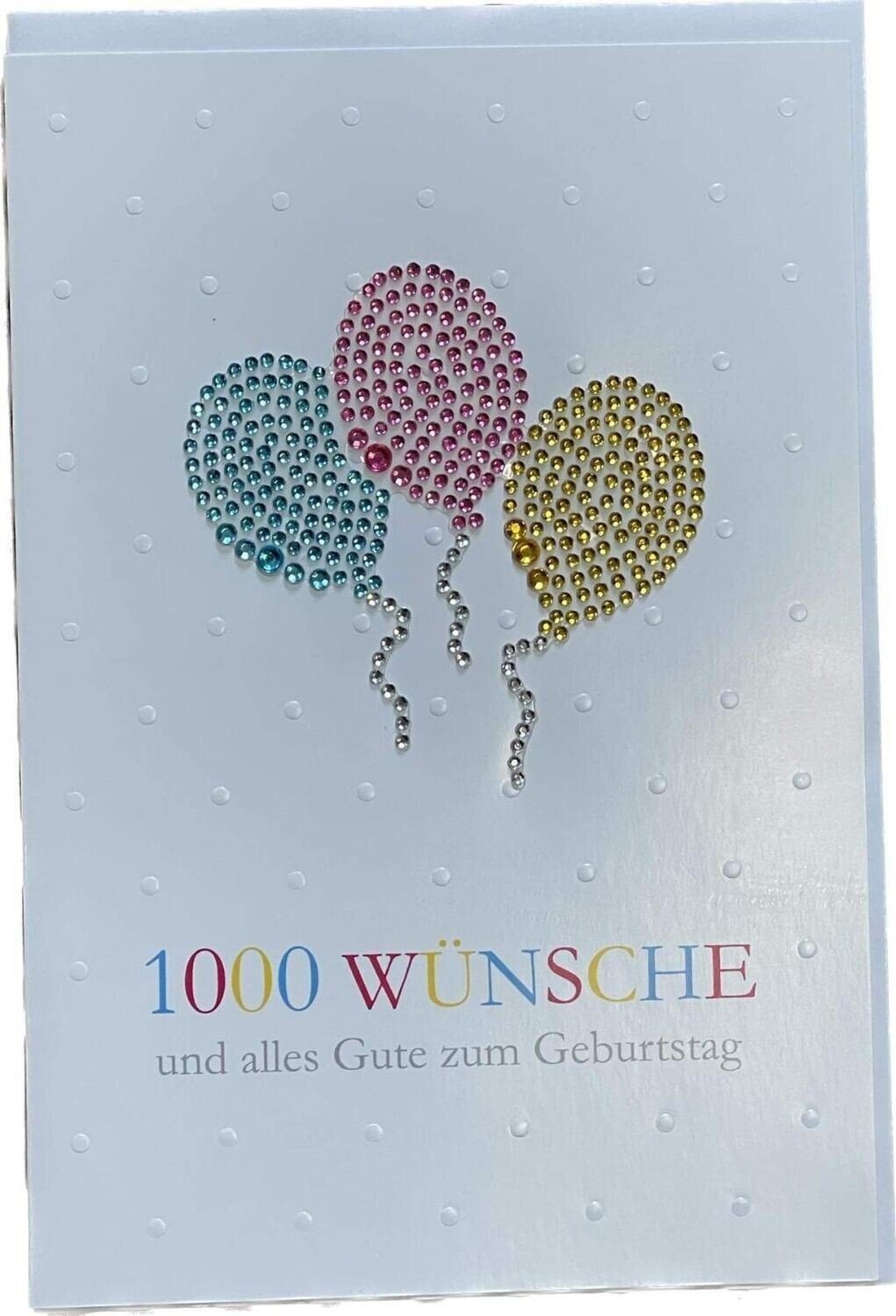 HOME FASHION Luftballon "1000 Geburtstagskarte Wünsche", Geburtstagskarten
