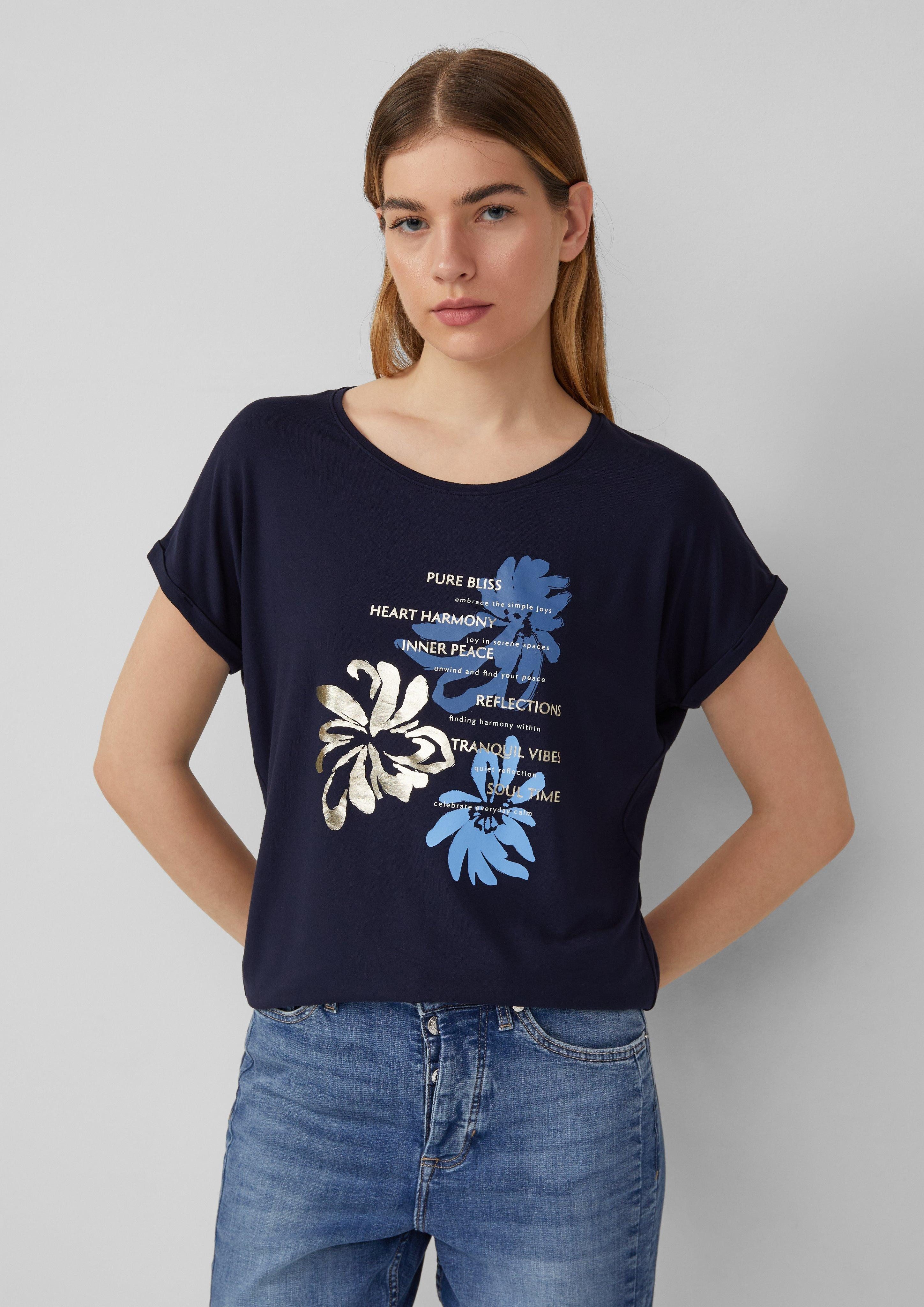 s.Oliver Shirttop T-Shirt aus Viskosemix im günstig online kaufen