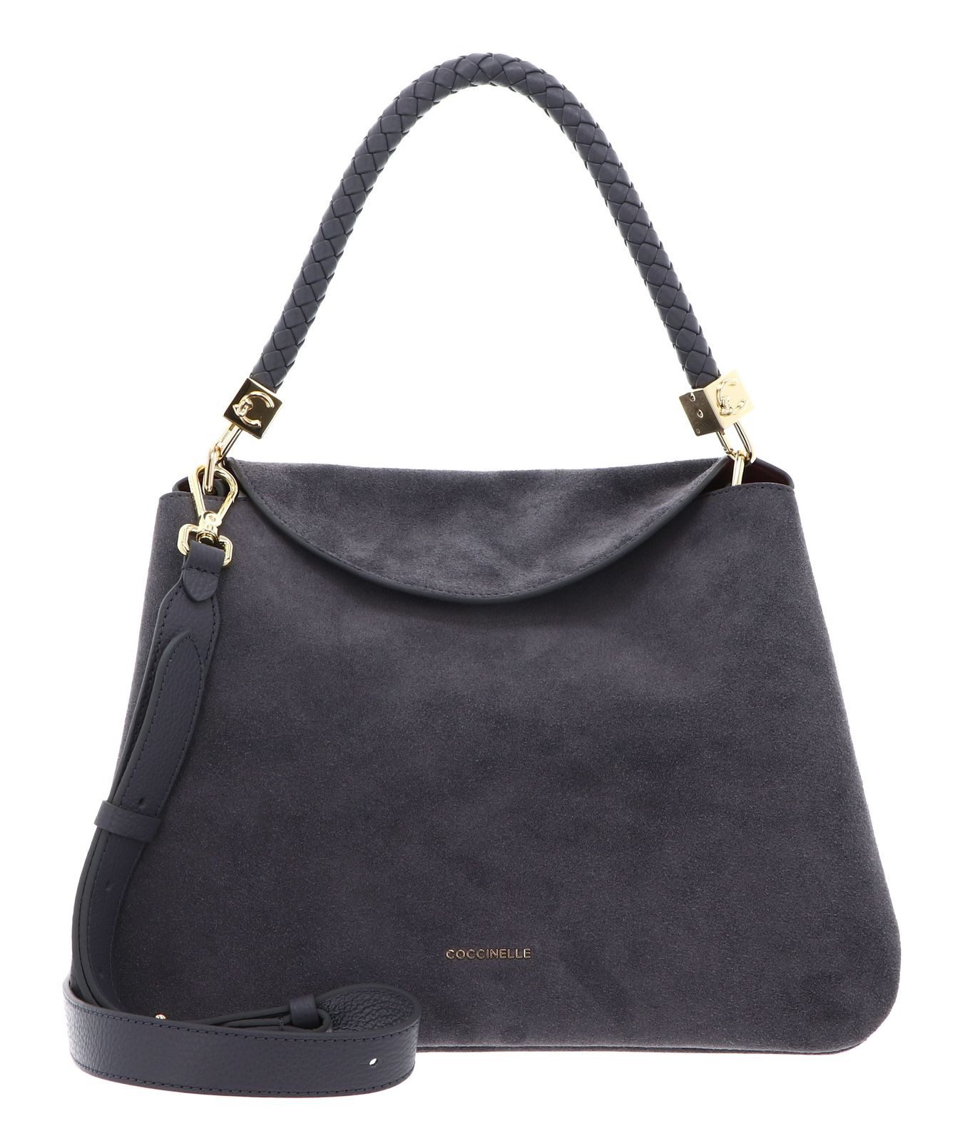 COCCINELLE Handtasche Handbag Suede Leath. / Grained Le., aus echtem Rindsleder