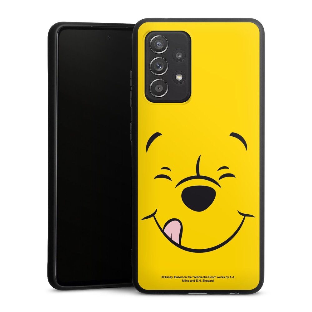 DeinDesign Handyhülle Winnie Puuh Offizielles Lizenzprodukt Disney Puuh Closeup, Samsung Galaxy A52s 5G Silikon Hülle Premium Case Handy Schutzhülle