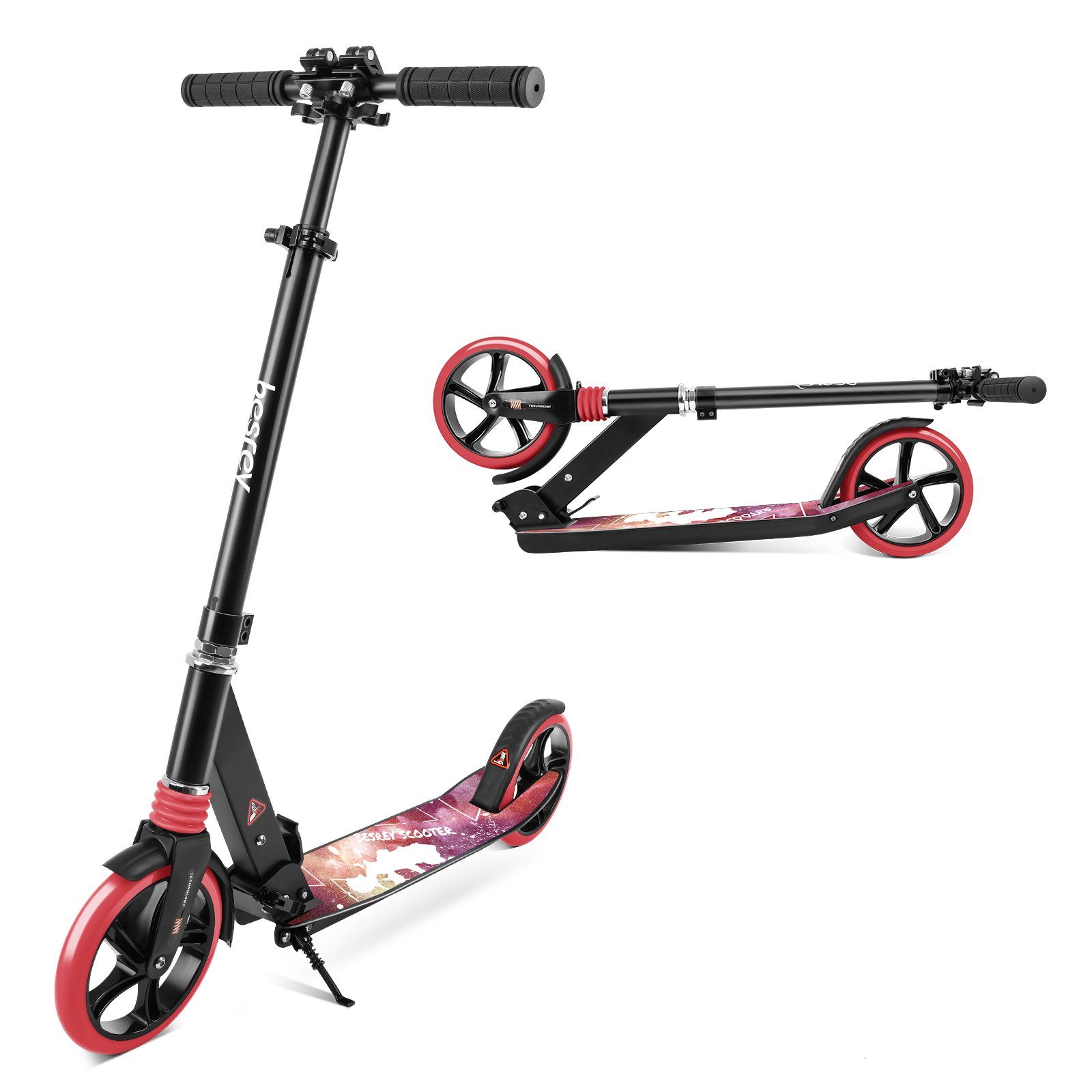KinderRoller City Roller Scooter Erwachsen Kinder Klappbar Tretroller LED Rad 