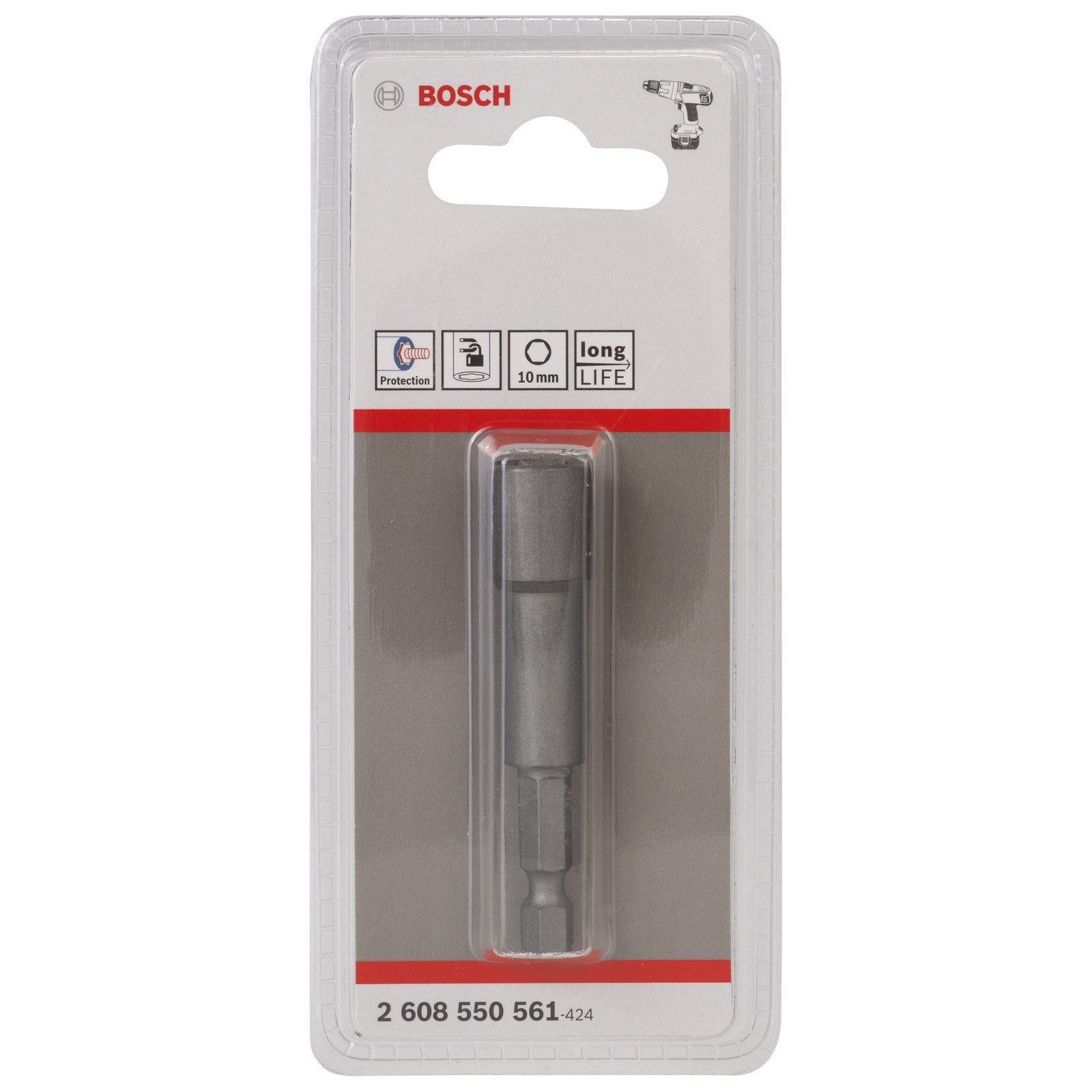 BOSCH Steckschlüssel Bosch Steckschlüssel, 65 x 10 mm, M 6, Tiefenanschlag -2608550561
