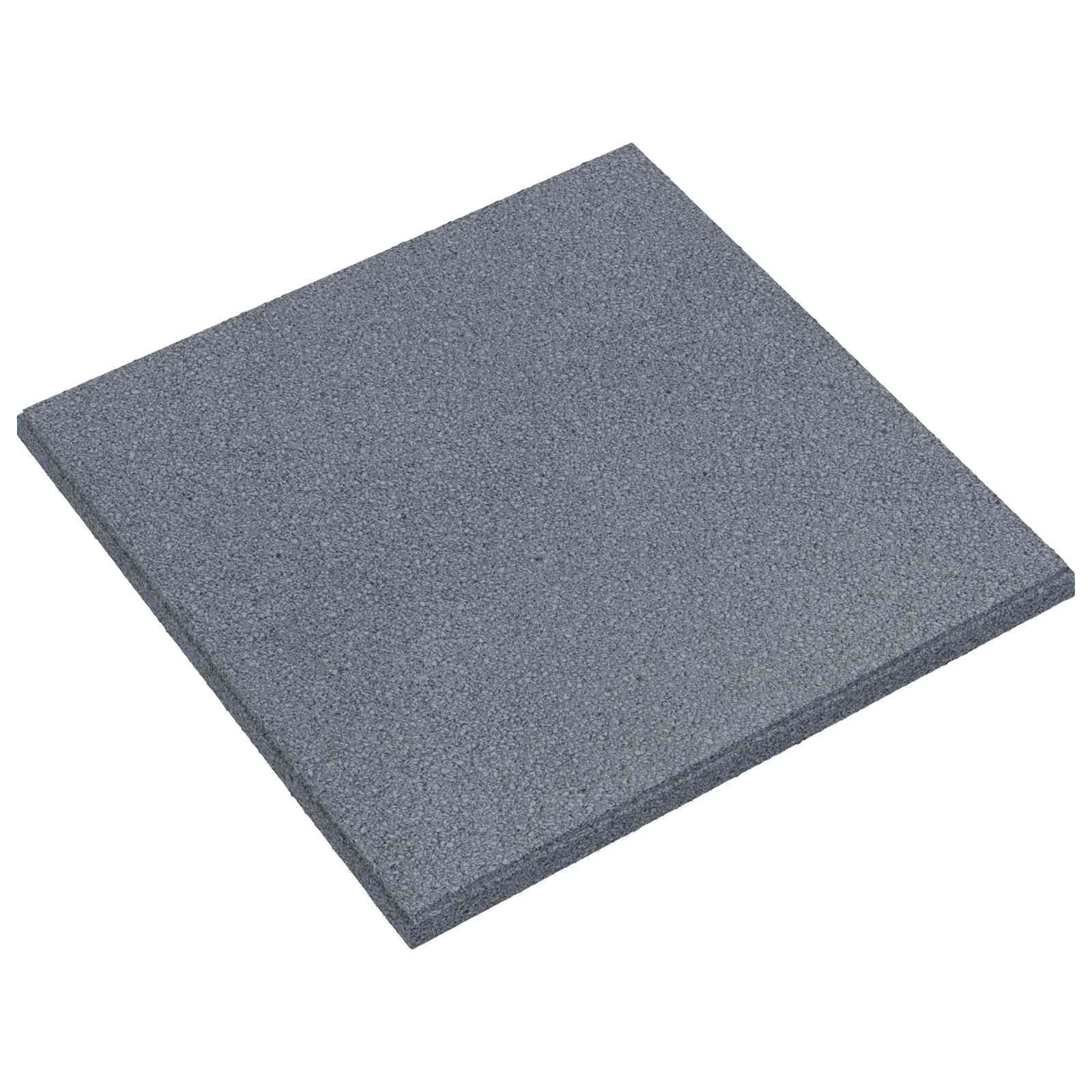 Bodenmatte Sturzschutzfliesen 24 stk. Grau 50 x 50 cm Gummi