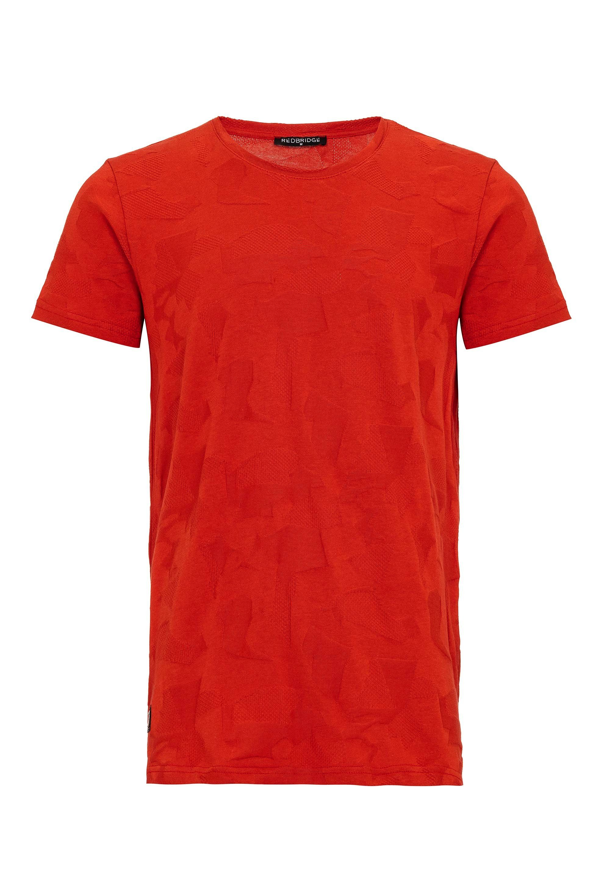 Cedar mit "Pressed-Pieces"-Design T-Shirt rot innovativem RedBridge Rapids