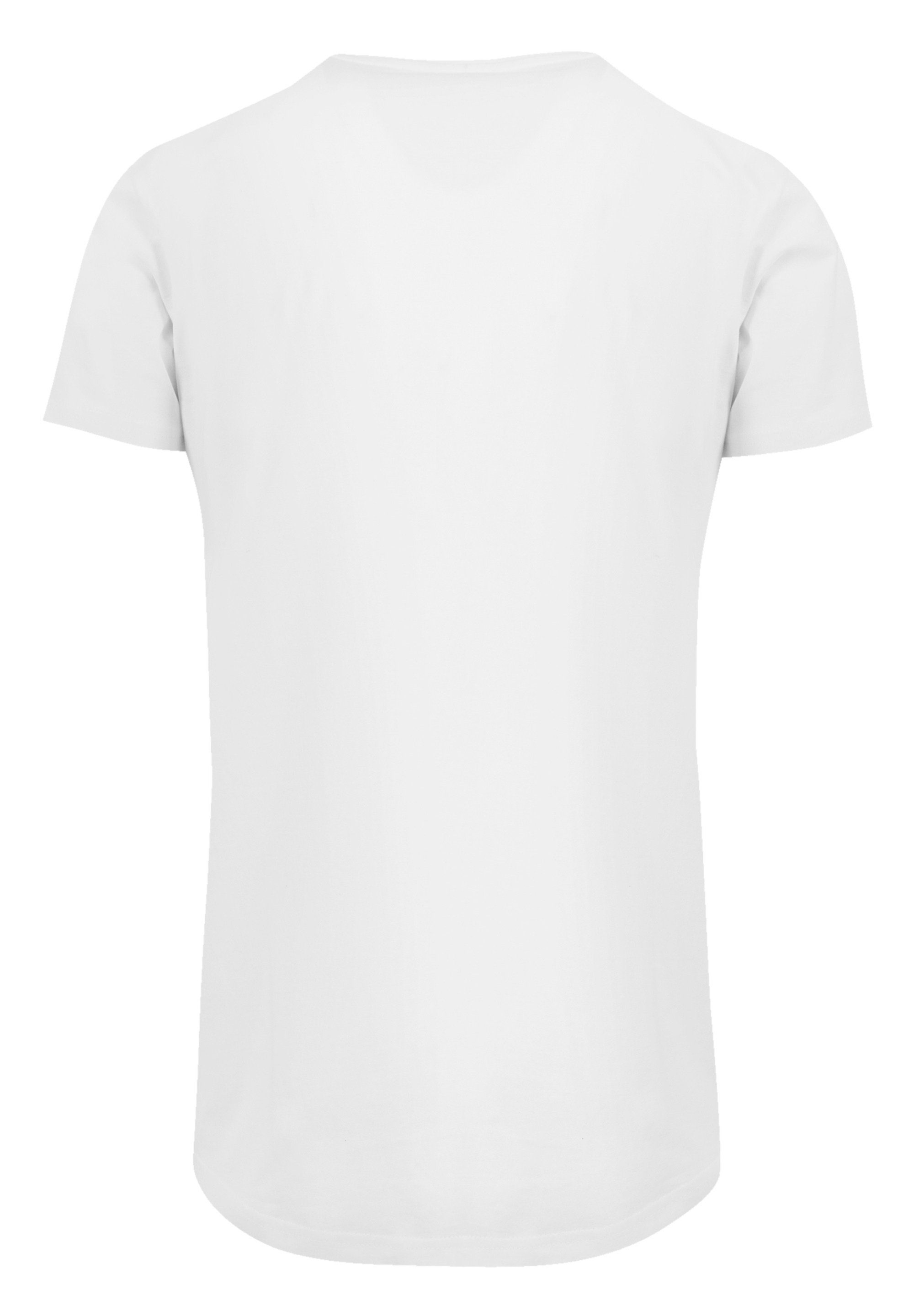 Print weiß Joplin Logo T-Shirt F4NT4STIC SIZE Janis PLUS Pastel