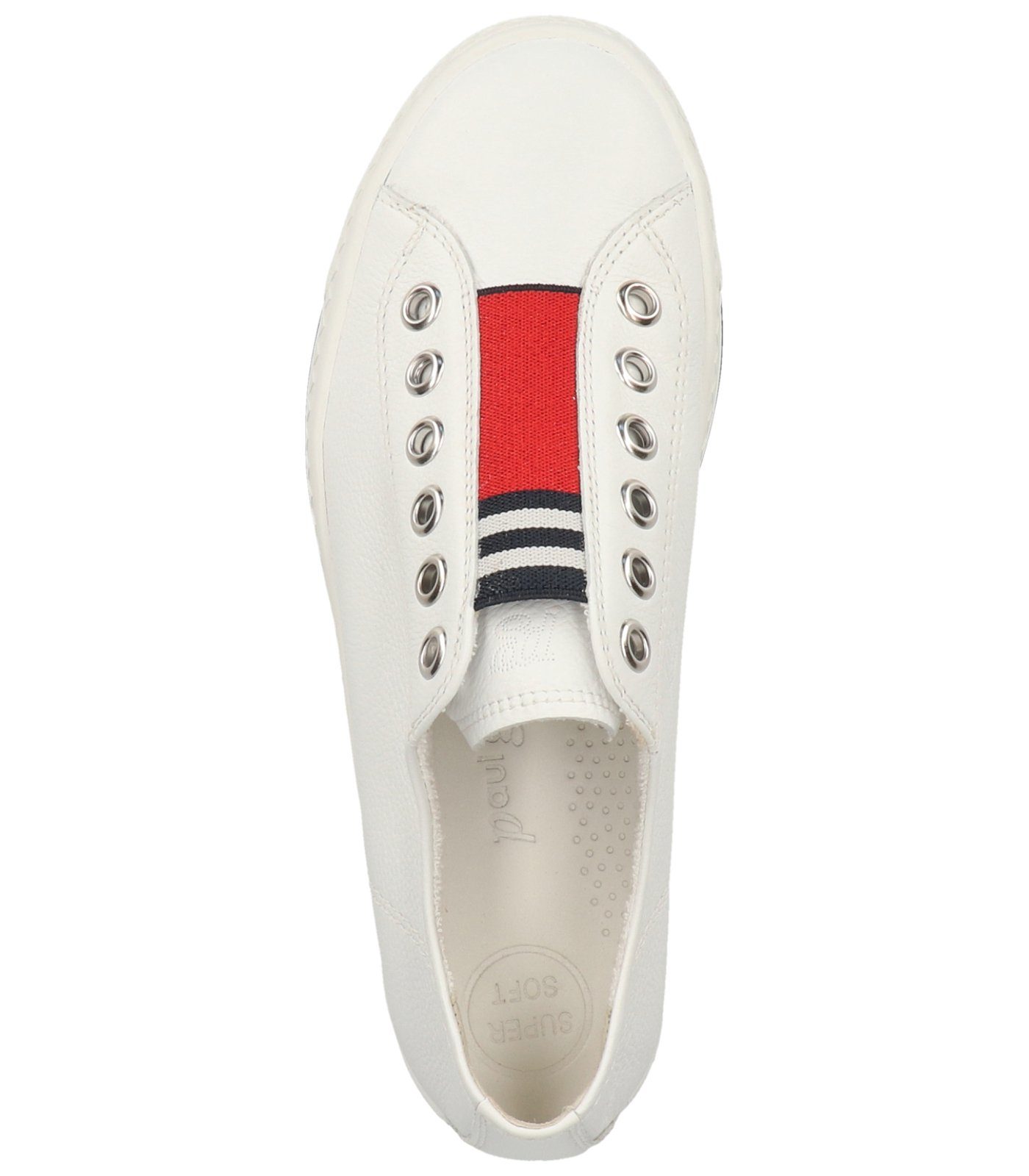 Paul Green Sneaker Leder white/red Sneaker