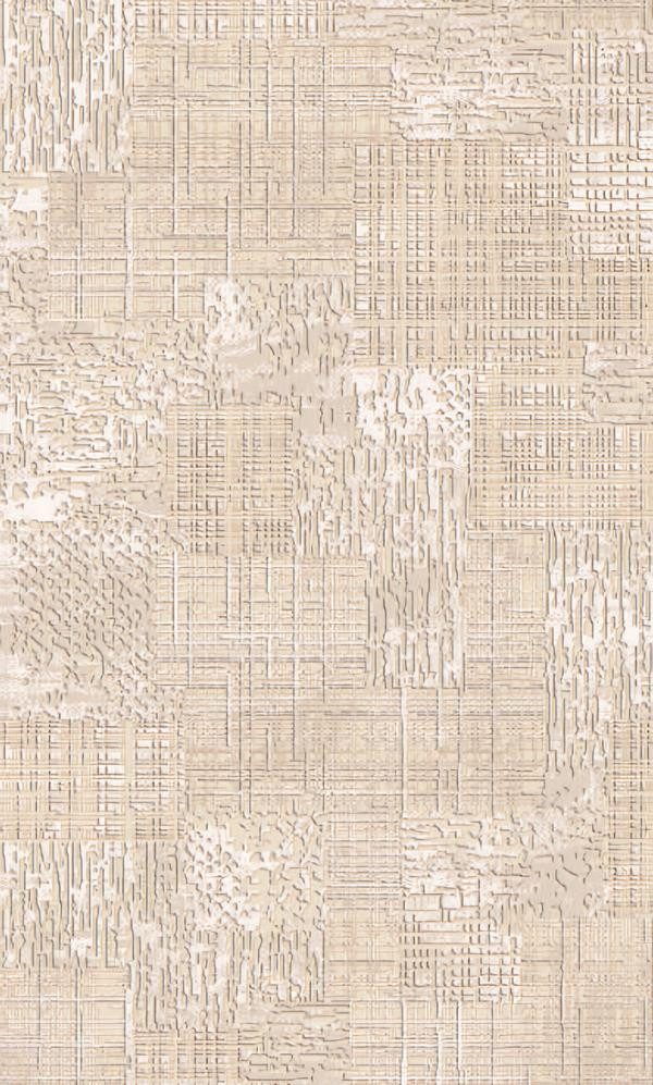 JVmoebel Teppich Beigefarbener Bodenteppich mit unifarbenen Linien für Wohnräume, Höhe: 170 mm, Made in Europa