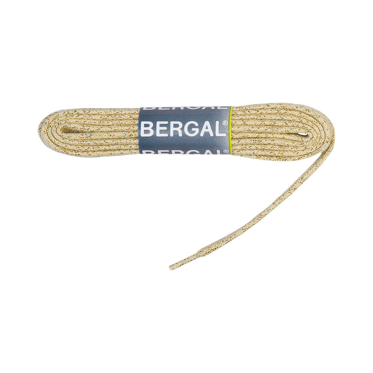 Bergal Schnürsenkel Glitzersenkel Beige/Gold