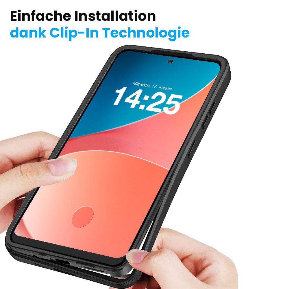 Tec-Expert Handyhülle 360 Grad Hülle für Samsung Galaxy S21 Ultra 5G 6.8 Zoll, 6.8, Rundum Schutz Cover Case Hülle robust