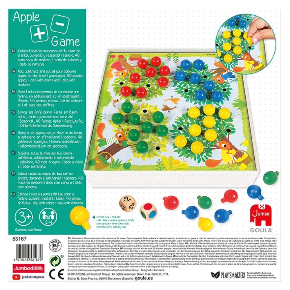 Goula Spiel Goula 53167 Apfelspiel, Kinderspiel, Goula 53167 Apfelspiel, Kinderspiel, Made in Europe