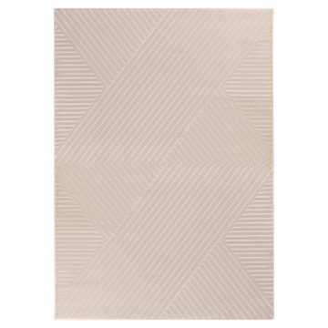 Teppich Skandinavisches Boho Muster, Carpetsale24, Rechteckig, Höhe: 12 mm, Teppich Wohnzimmer Boho Design Skandinavische Stil Natur Optik