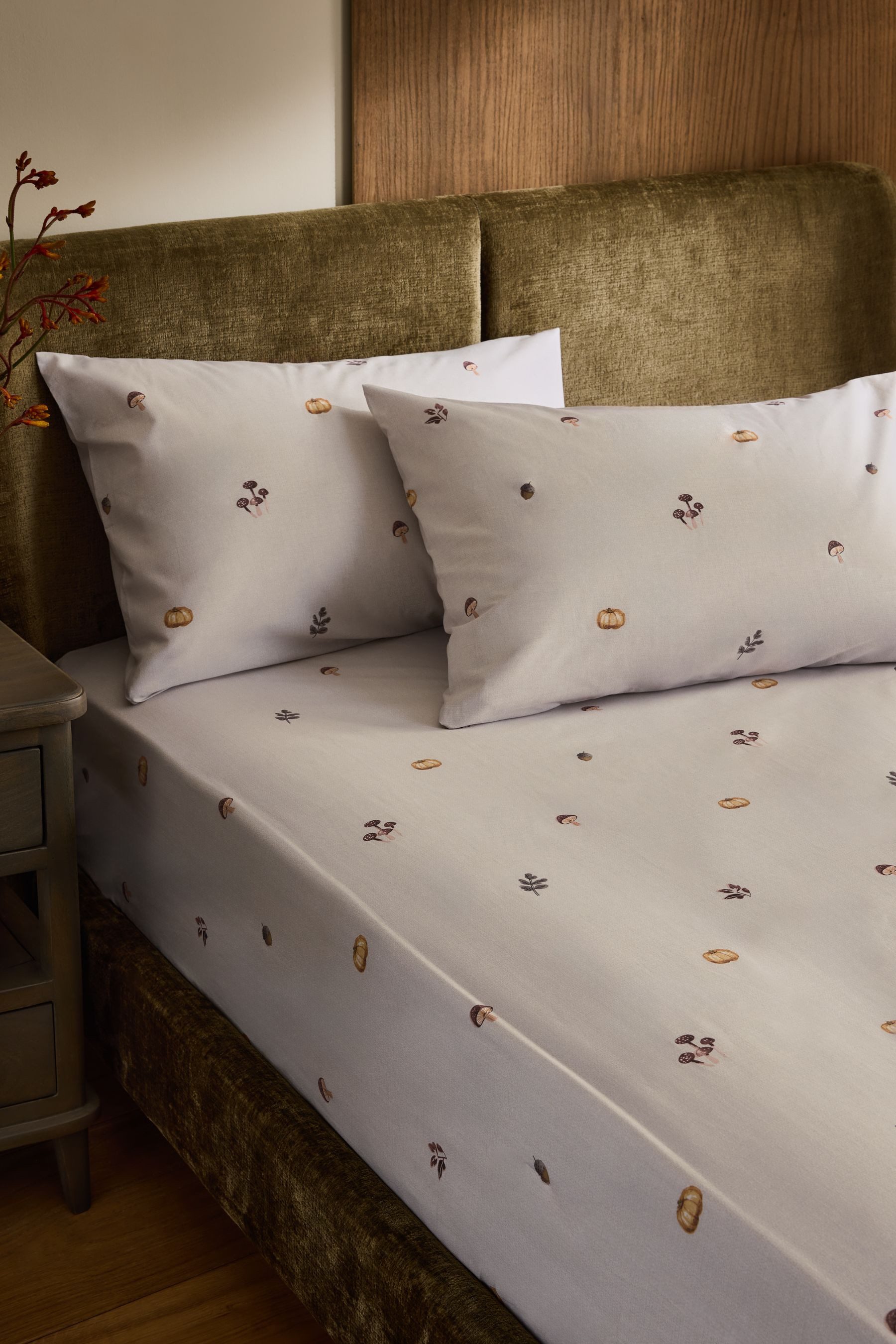 Next Spannbettlaken Spannbettlaken und Kissenbezug, Herbstkürbis, (2 Stück) günstig online kaufen