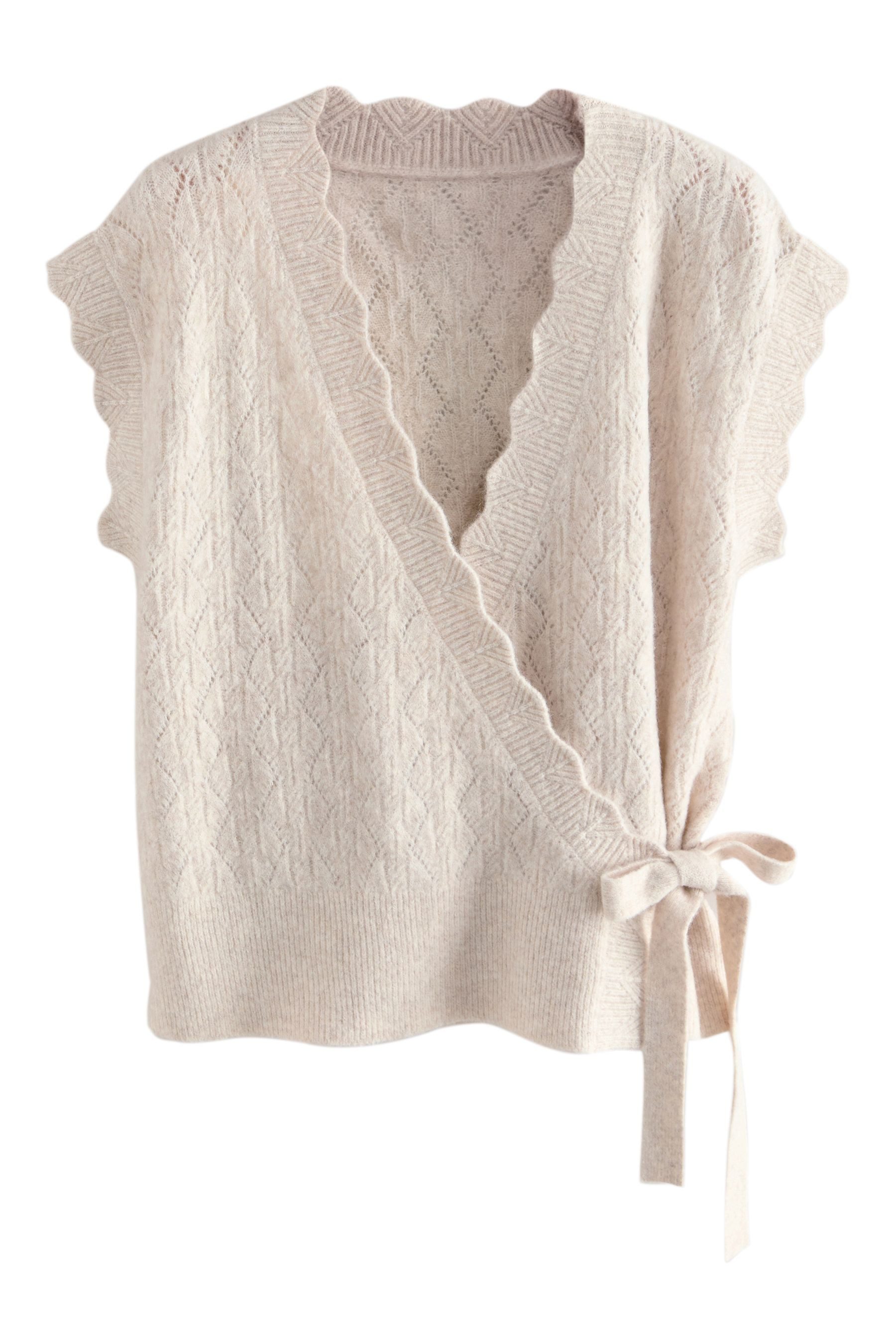 Next Stricktop Gestricktes Tanktop im Wickeldesign (1-tlg) günstig online kaufen