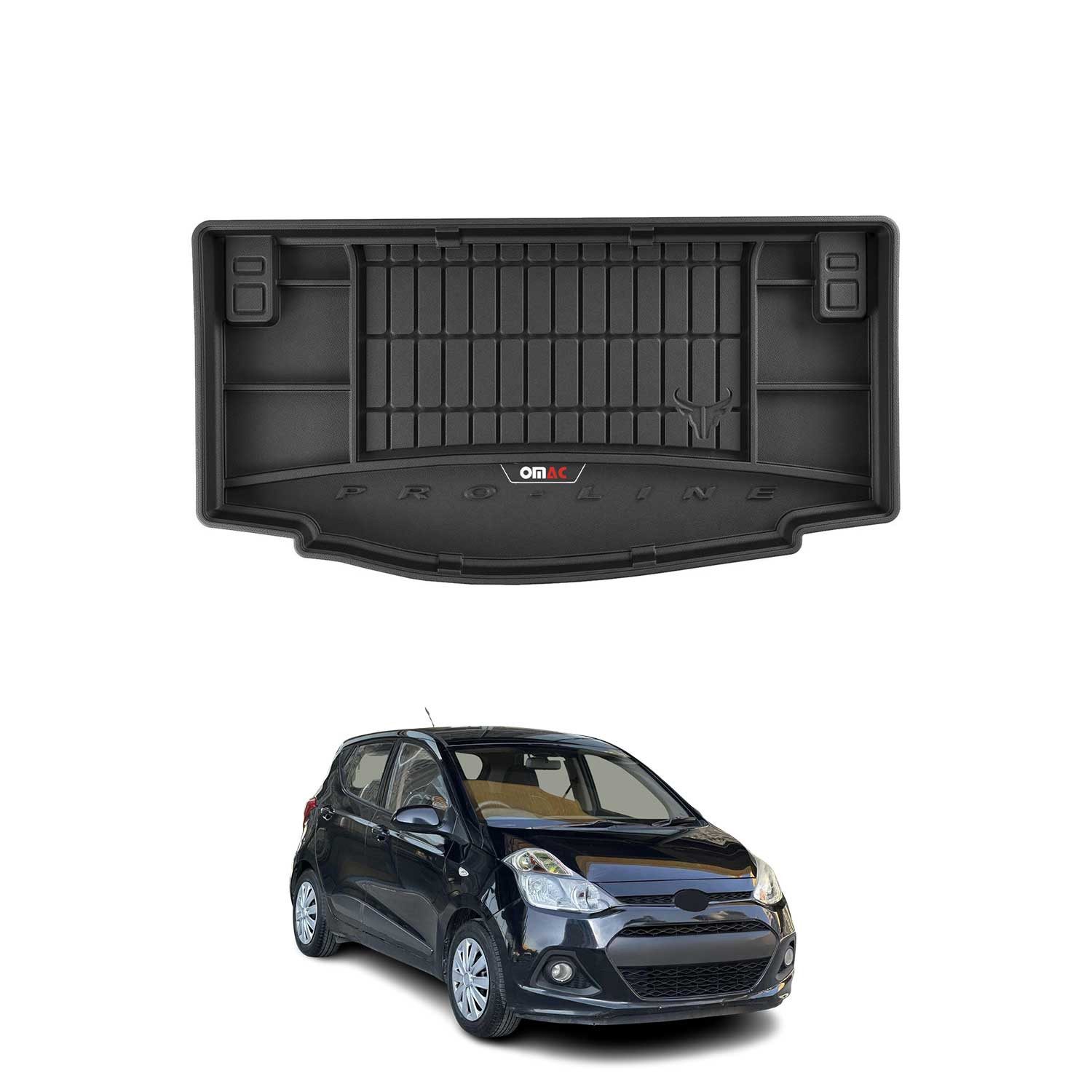 Kofferraummatte OMAC Kofferraumwanne für Hyundai i10 2013-2019 TPE Schwarz