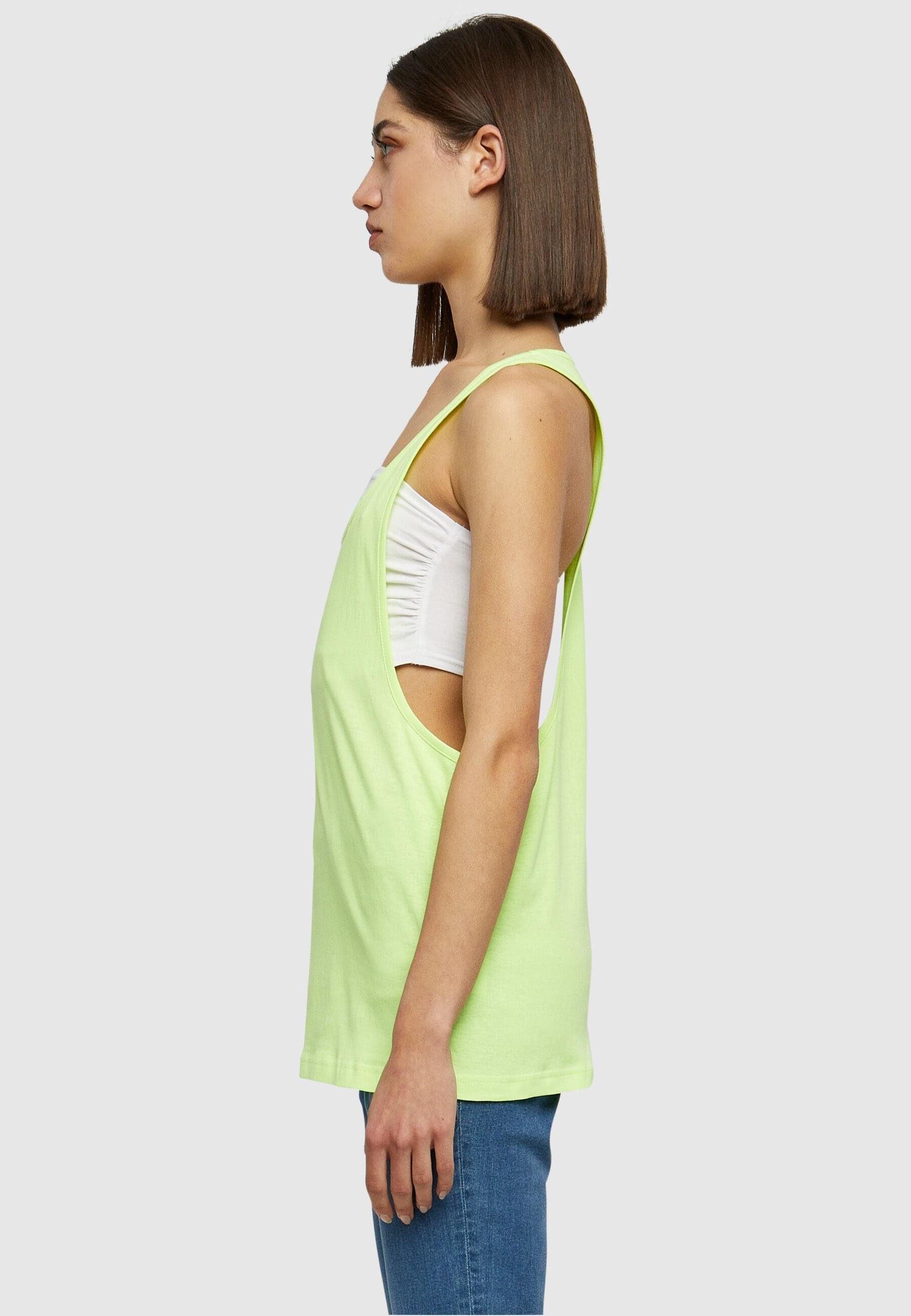 URBAN CLASSICS Muskelshirt Damen Ladies Loose Tanktop Neon (1-tlg) neonyellow