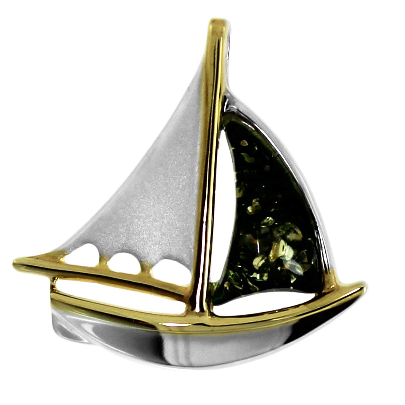 Miniblings Wikinger-Schiff Anhänger Aus Versilbertem Metall - 25 Mm, Perfekt Für Ketten & Bettelarmbänder