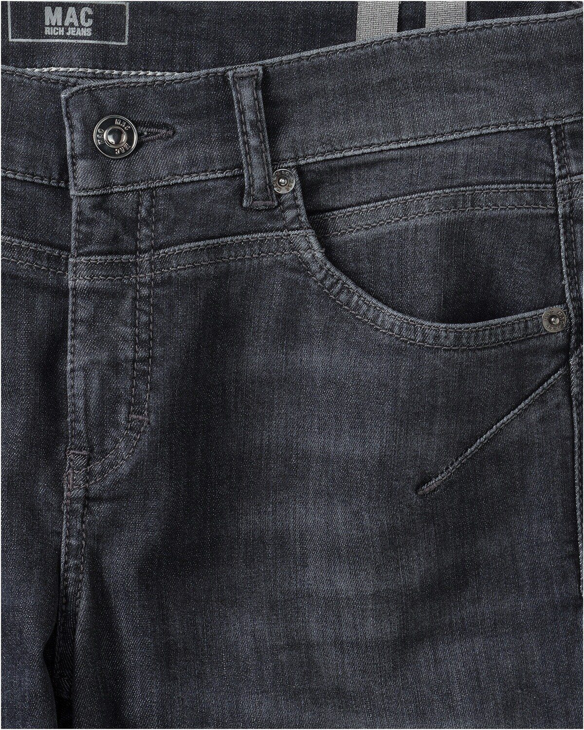 Grau Slim Rich Jeans 5-Pocket-Jeans MAC