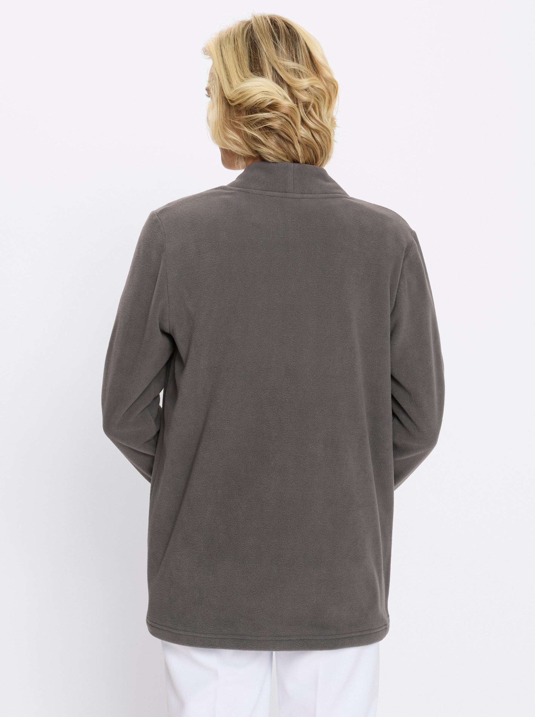 Sieh an! Fleecejacke Fleece-Jacke Langarm