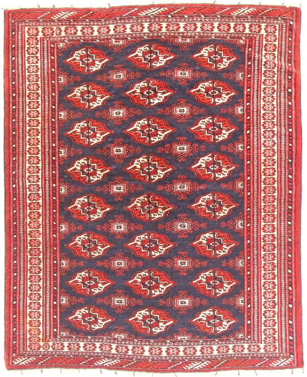 Trading, rechteckig, Perserteppich, / Handgeknüpfter Höhe: Turkaman Orientteppich 6 Nain 135x166 Orientteppich mm