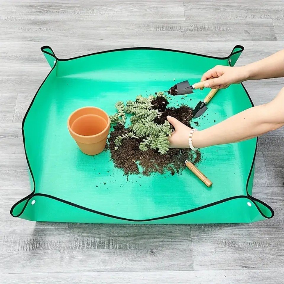 Thumbnail - Venicce Love Gartenpflege-Set wasserdichte Pflanzmatte, tragbare Umtopfmatte, Gartenmatte Pflanzen, Umtopfmatte, Gartenm...