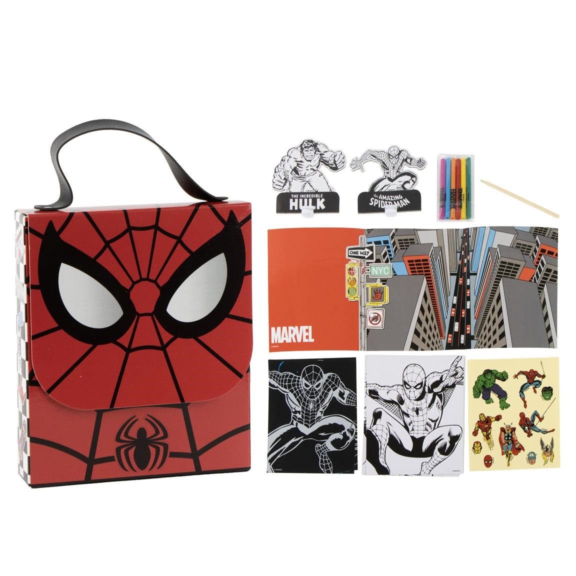 Spiderman Kreativset Malset für Kinder Handtasche Ausmalset Bastelset 24 cm, (1-tlg)