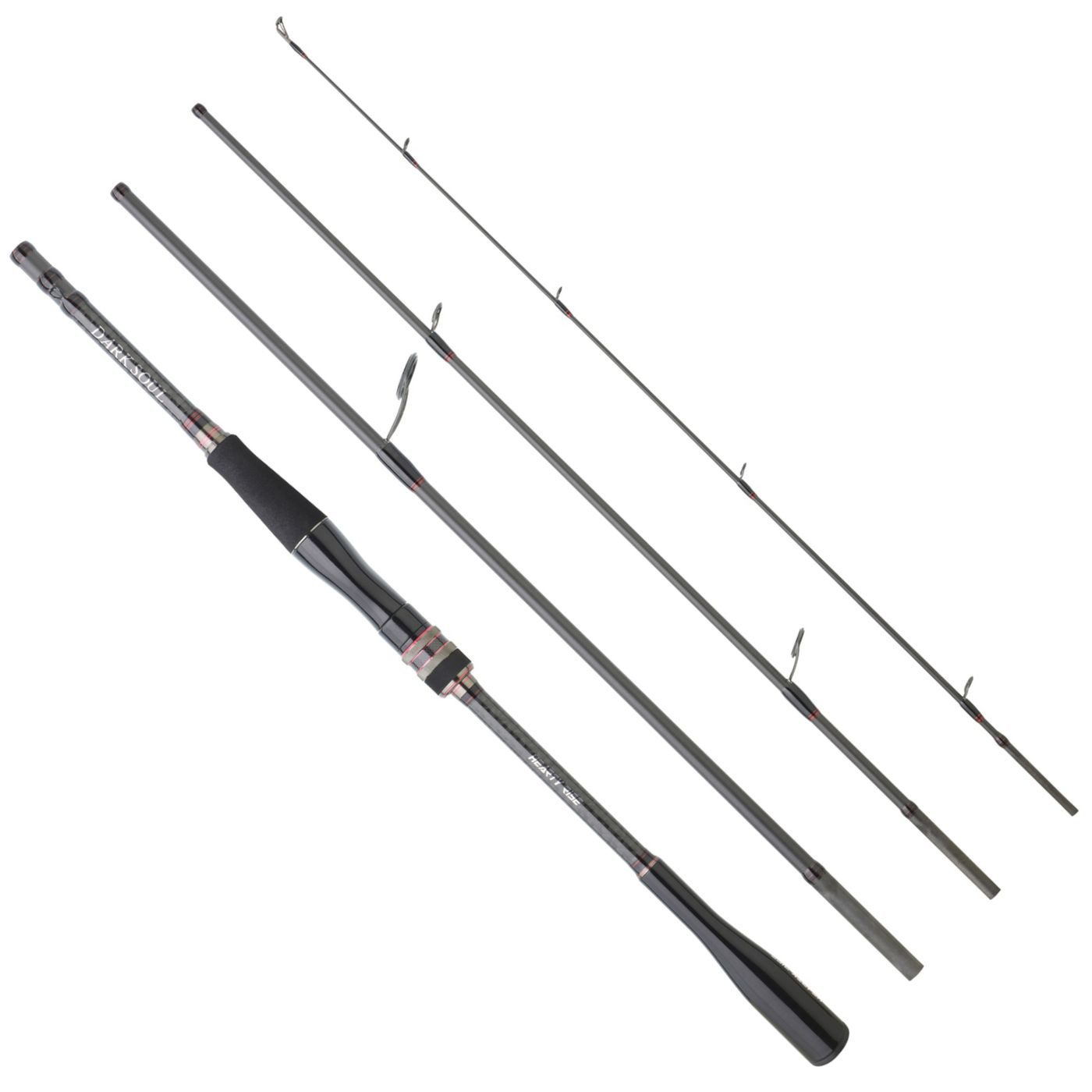 Spinnrute Hearty Rise Dark Soul Travel Spinning 2,20m 14-42g - Reiserute
