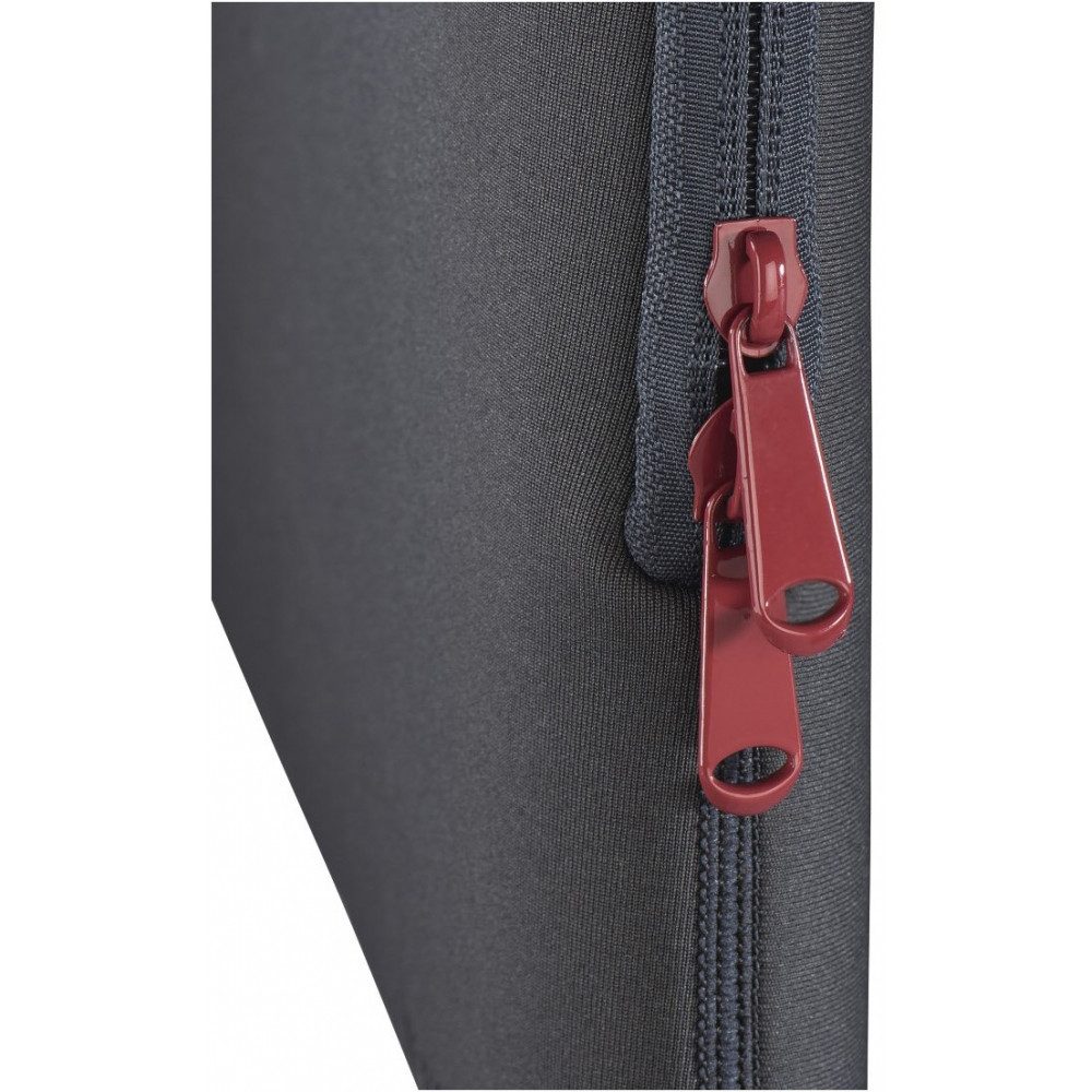 Hama Notebook-Rucksack Hama Laptop-Sleeve 13,3" grau/rot für Laptops. (Gepolstertes Neopren-Sleeve für 13,3" Laptops)