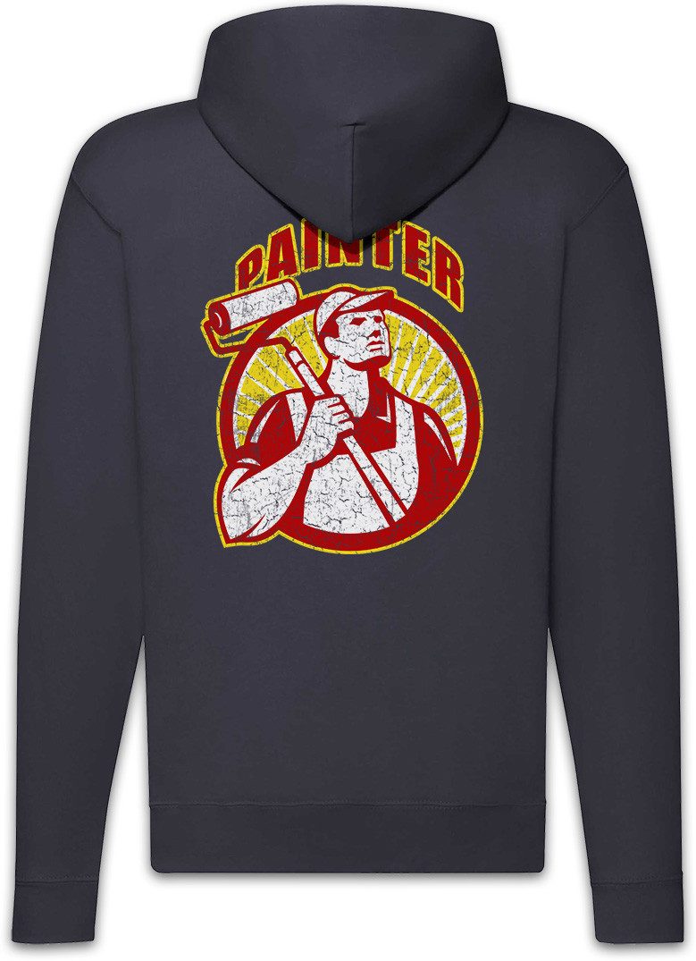 Urban Backwoods Sweatjacke Painter IX Zipper Hoodie Maler Artist Lackierer Handwerk Künstler (1-tlg) Anstreicher Verputzer Beruf Job