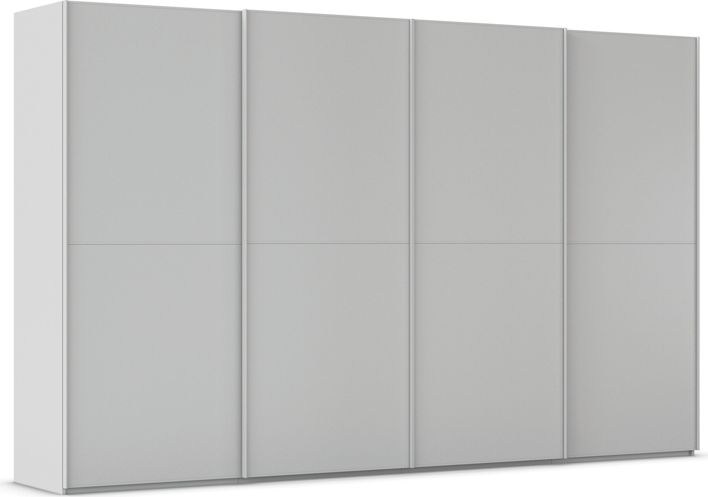 rauch Schwebetürenschrank Kleiderschrank Schrank Garderobe Schlafzimmerschrank SCALE-DUO edle zweigeteilte Türen und 3 Zierleisten MADE IN GERMANY