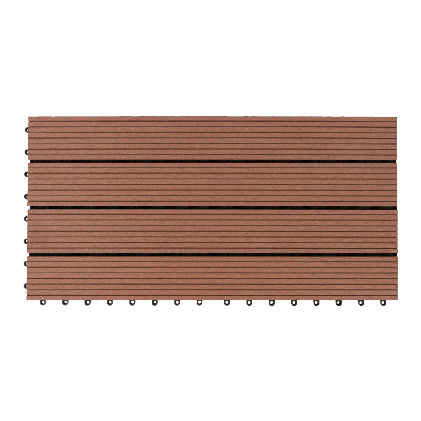 Karat Klickfliesen WPC-Terrassendielen Queen Hellbraun, Holzoptik, günstig online kaufen