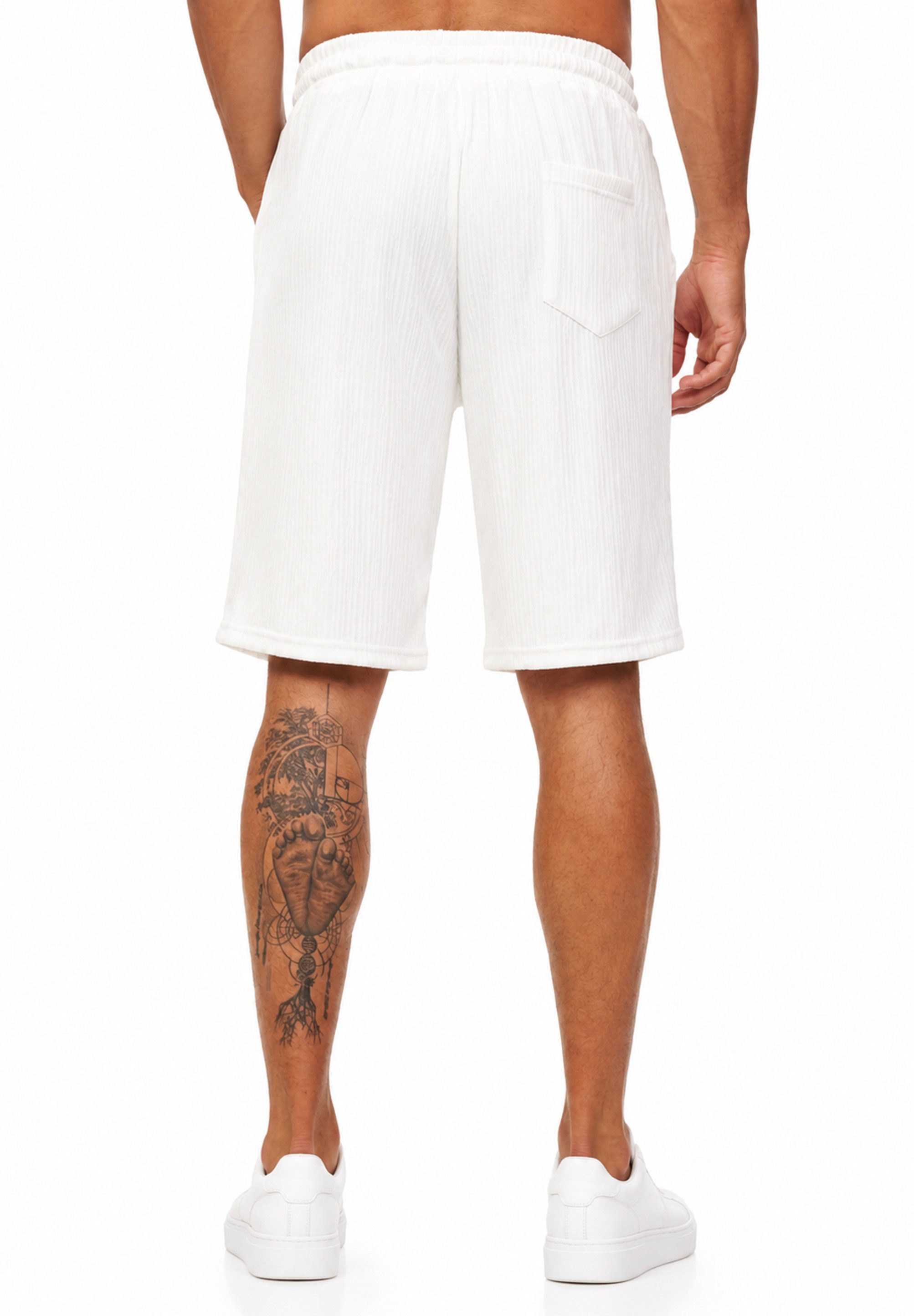 Style-Division Shorts als Sweatshorts Kurze Hose mit Rippstruktur & Gummibund Sommershorts im Regular-Fit - Bermuda Shorts für Herren – Bild 5 von 5