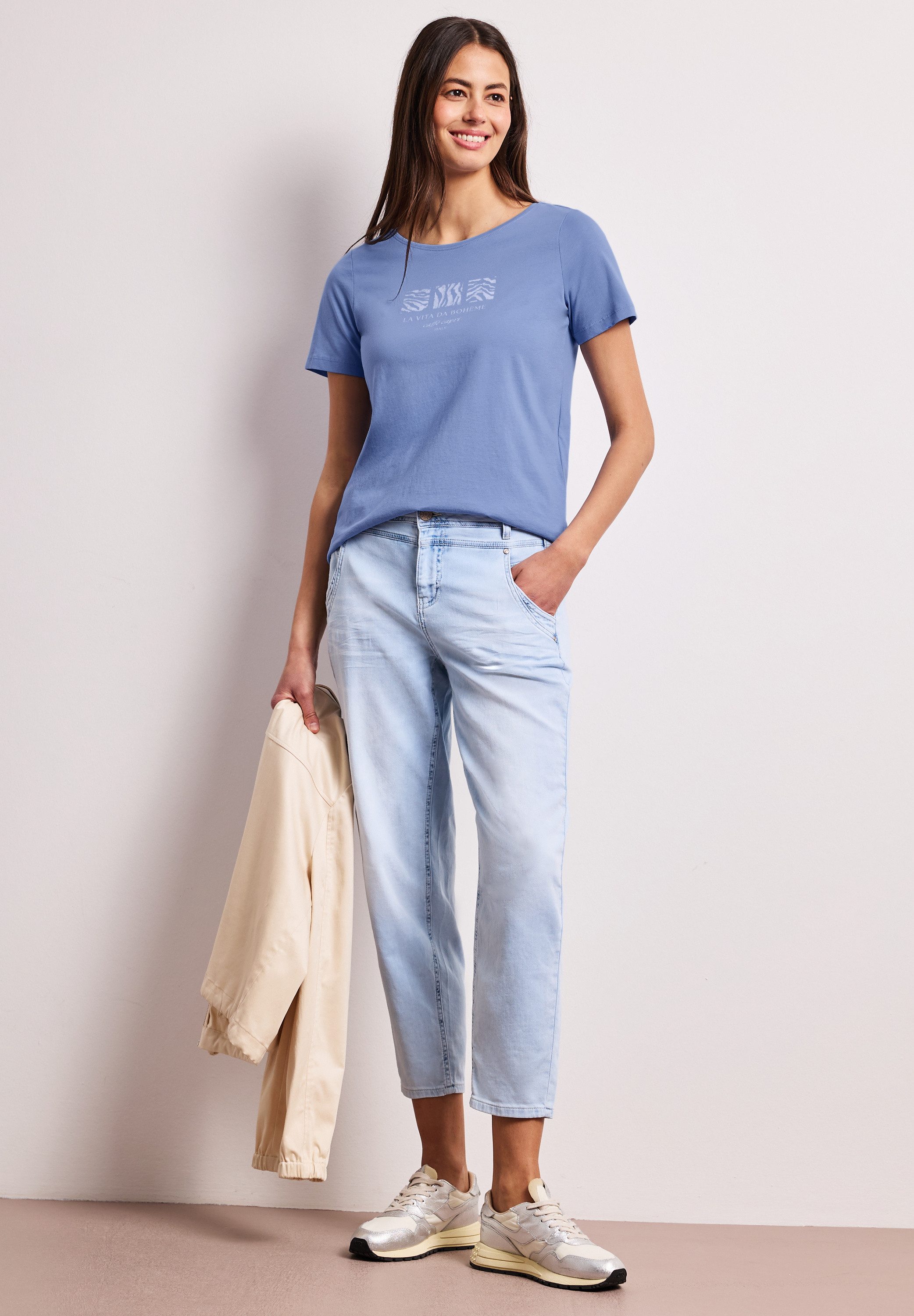 STREET ONE Kurzarmshirt Sommershirt mit Print – Bild 4 von 5