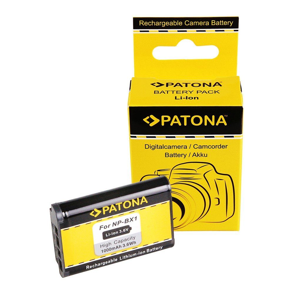 Patona Akku für Sony NP-BX1 Kamera-Akku Ersatzakku Kameraakku 1000 mAh (3,6 V, 1 St), NPBX1 DSC-RX100 DSC RX100 BX1