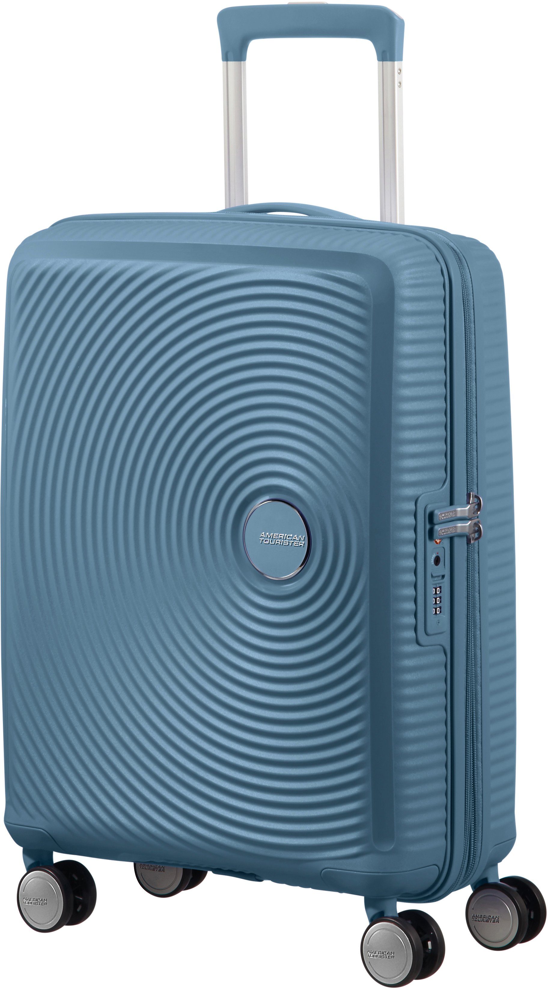 American Tourister® Hartschalen-Trolley SOUNDBOX, in verschiedenen Farben und Größen, 4 Rollen, Reisekoffer Trolley Aufgabegepäck TSA-Zahlenschloss Volumenerweiterung