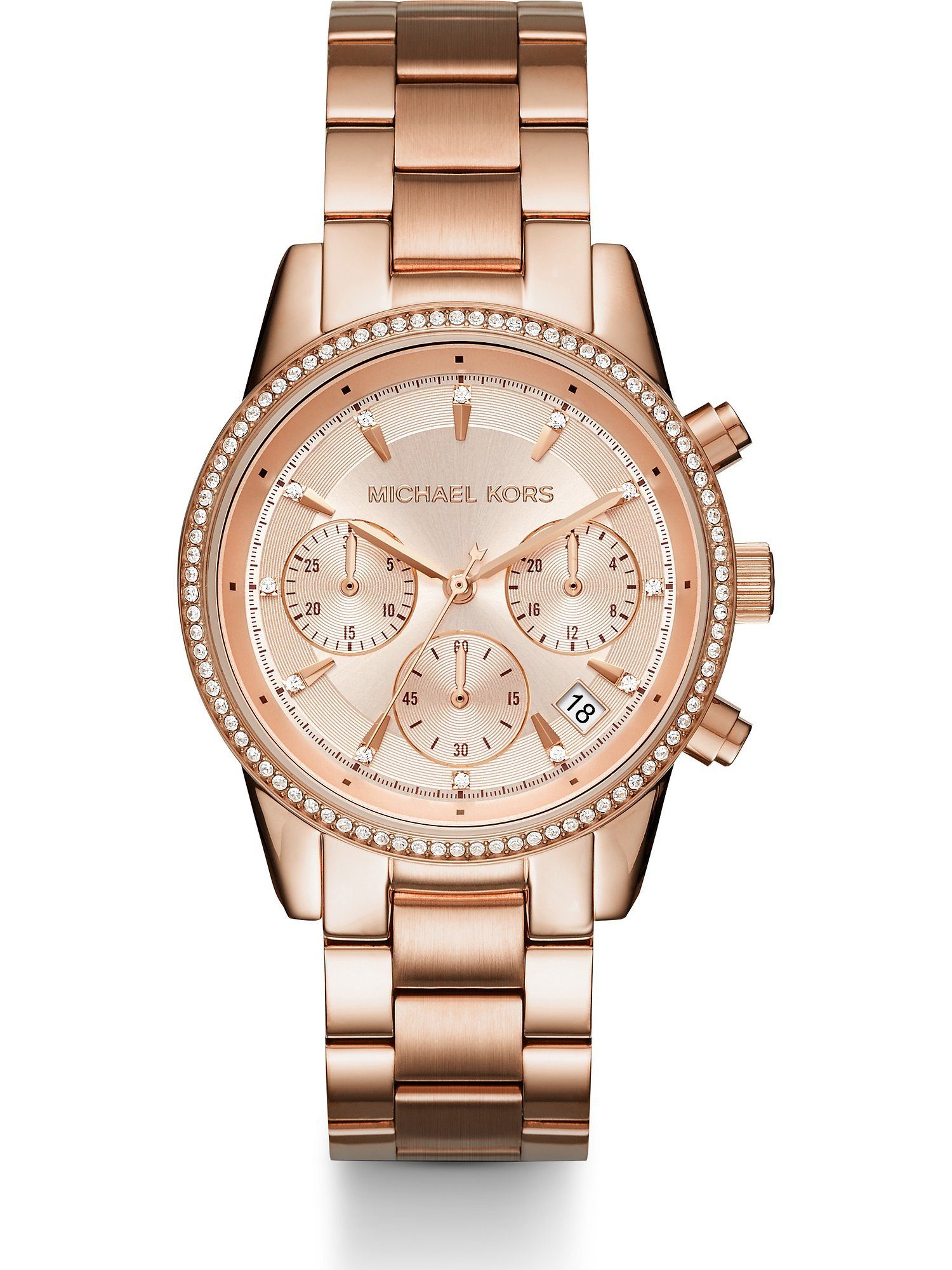 MICHAEL KORS Chronograph Michael Kors Damen-Uhren Analog Quarz günstig online kaufen