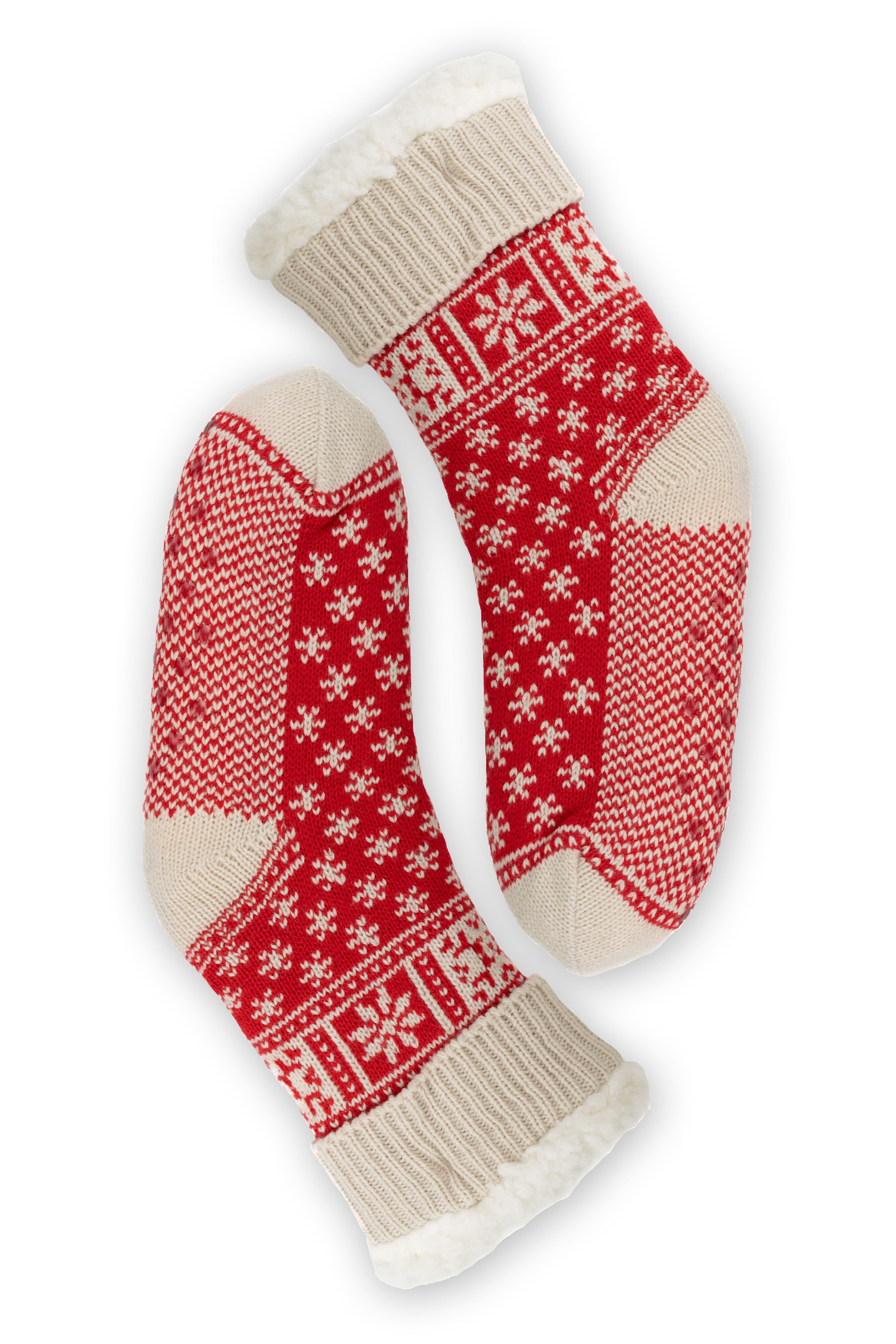 Capelli New York Socken Haussocke red combo (1 Paar) rutschsicher, Feinstri günstig online kaufen