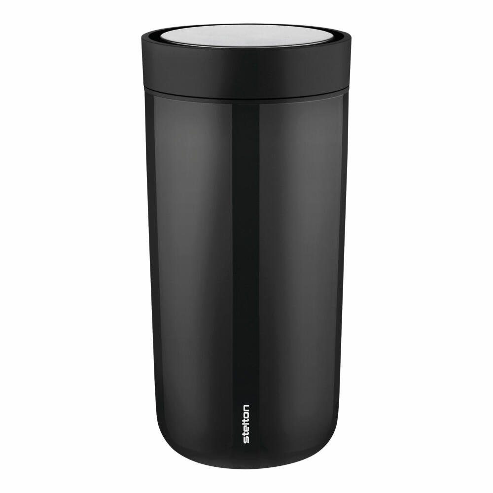 Stelton Coffee-to-go-Becher To Go Click black 400 ml, Stahl