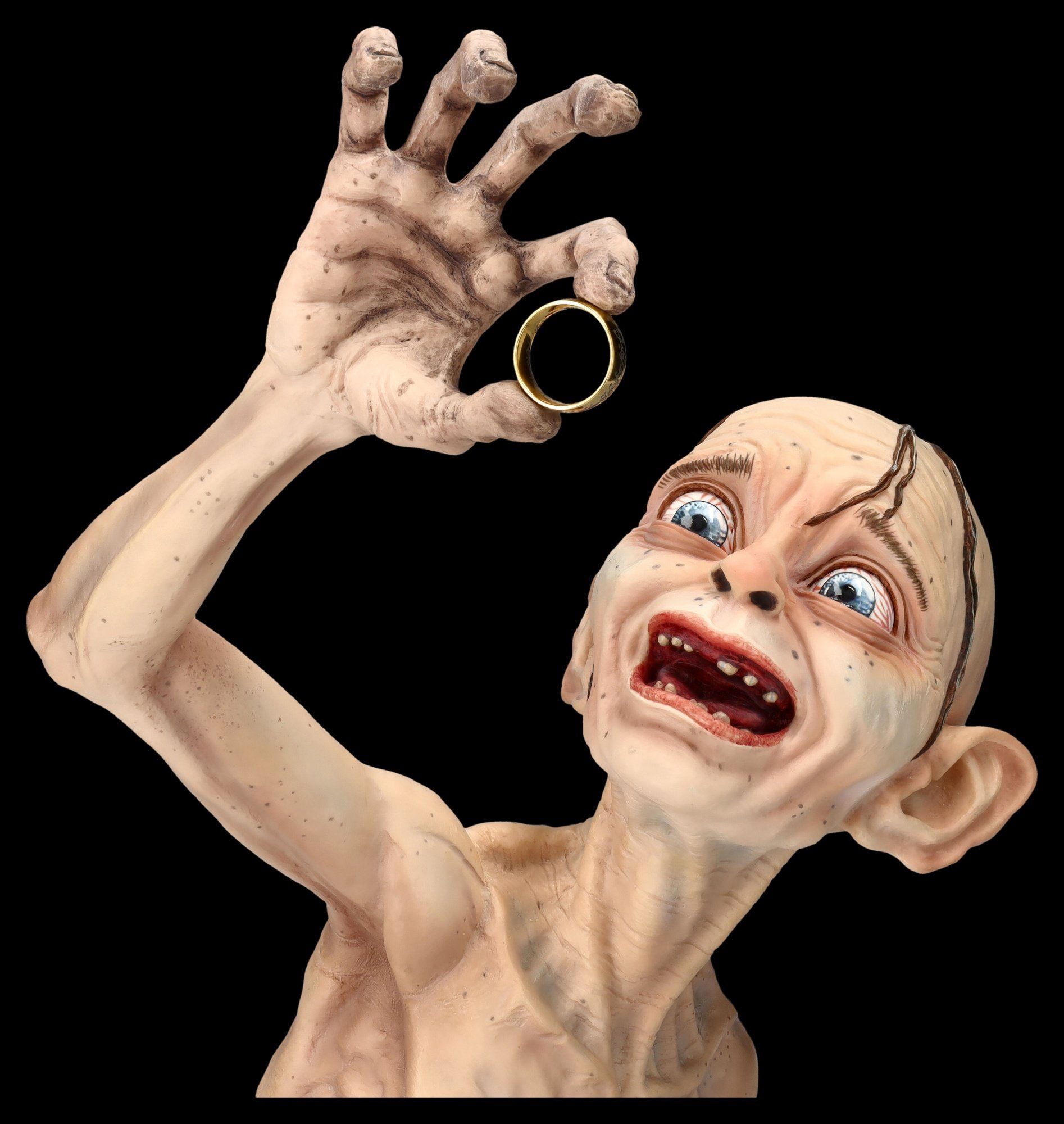 Figuren Shop GmbH Fantasy-Figur Herr der Ringe - Gollum Büste - Fantasy Dekofigur Film Merchandise