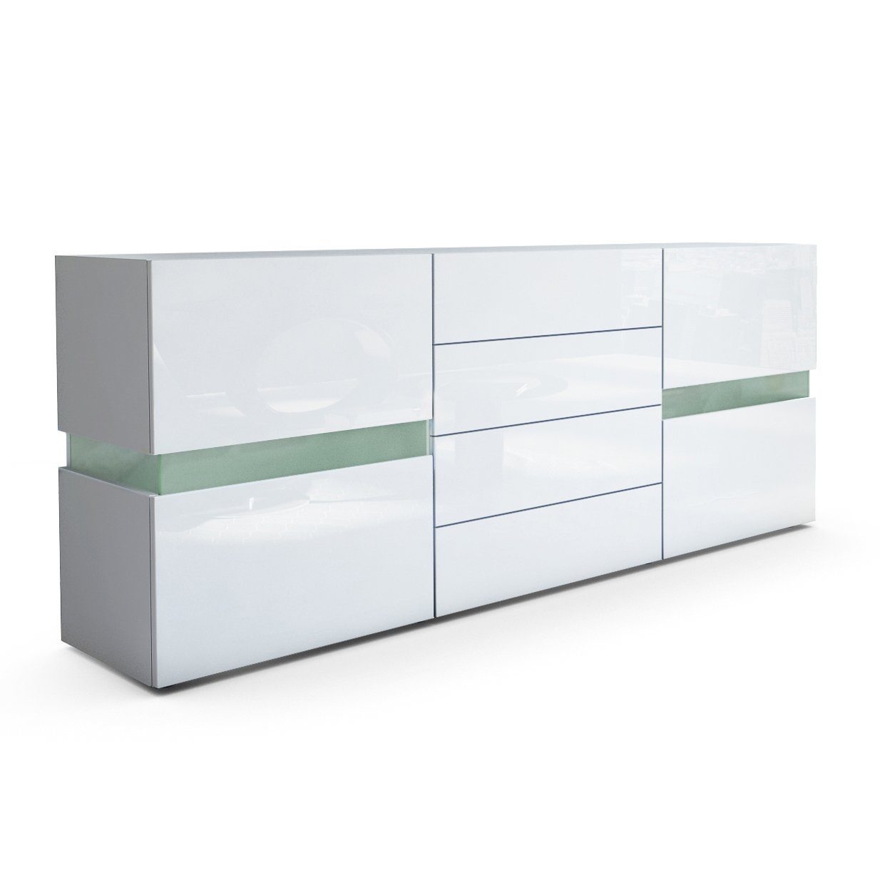 Vladon Sideboard Flow (Kommode mit Ambient günstig online kaufen