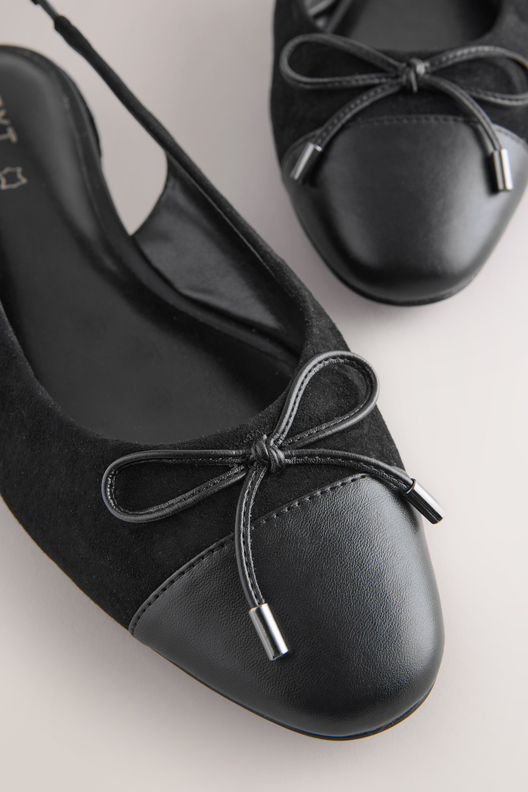 Next Forever Comfort® Leder-Slingbacks mit Schleife Slingsandale (1-tlg)