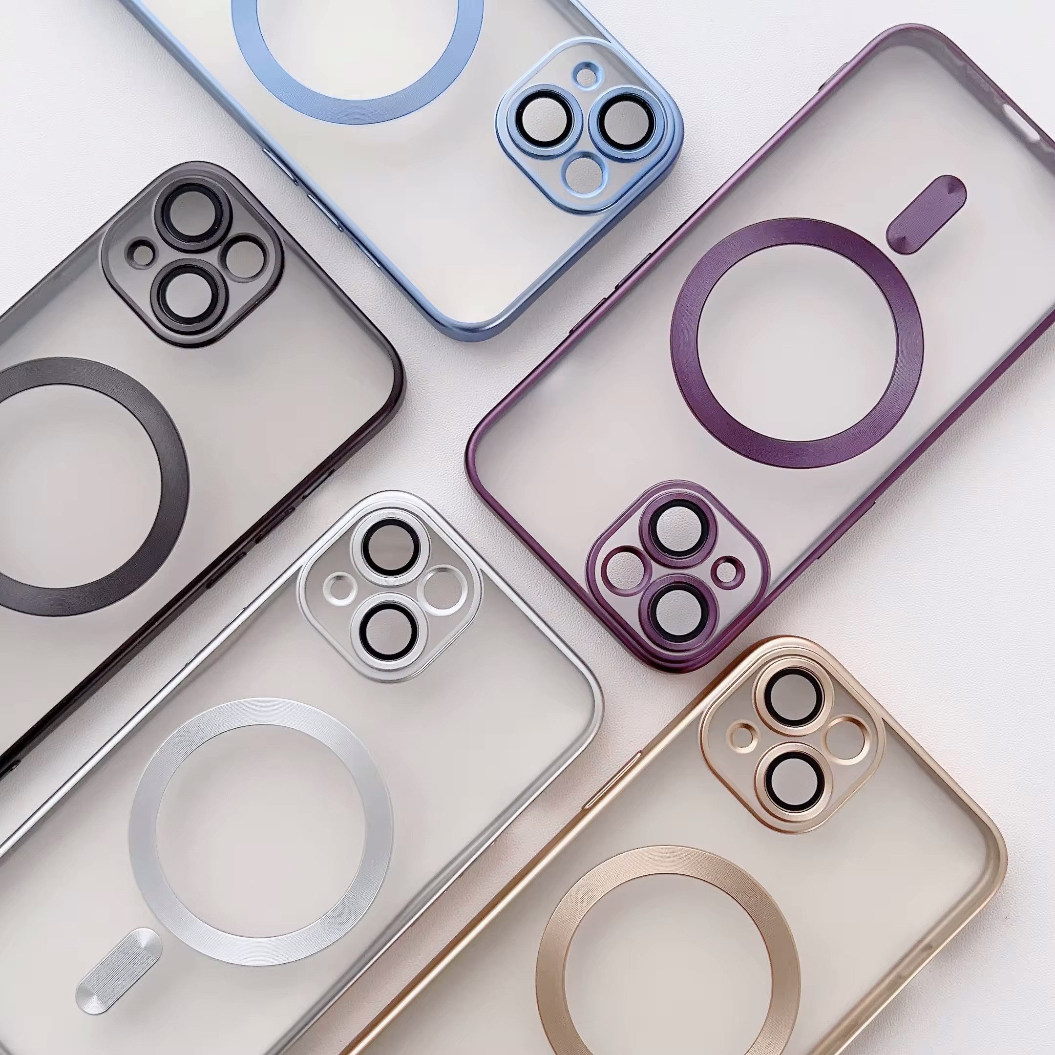 Wörleonline Handyhülle für Apple iPhone 13 mit integriertem Kameraschutz, TPU Schutzhülle, MagSafe kompatible Hülle – Bild 5 von 5