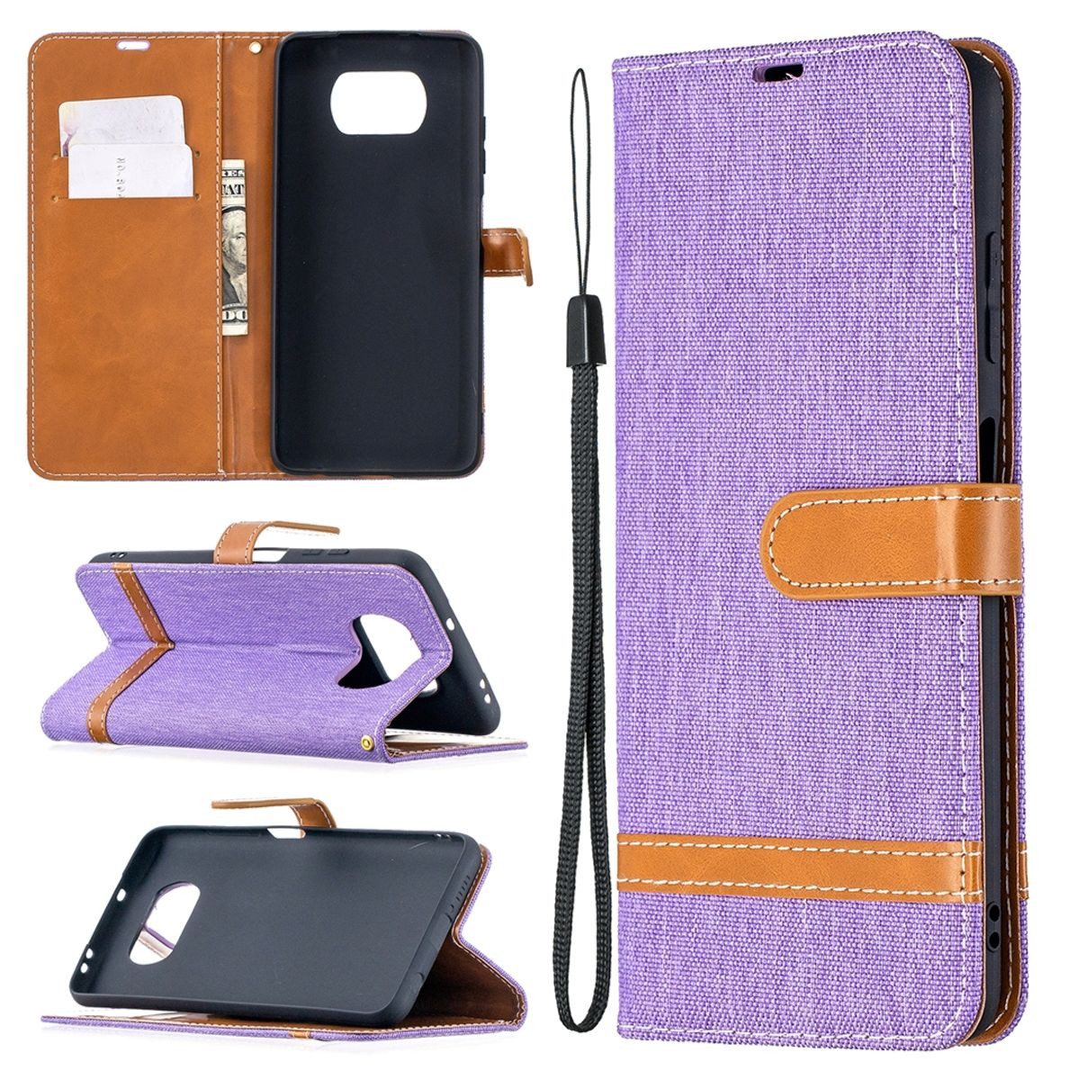 König Design Handyhülle Xiaomi Poco X3, Schutzhülle Schutztasche Case Cover Etuis Wallet Klapptasche Bookstyle