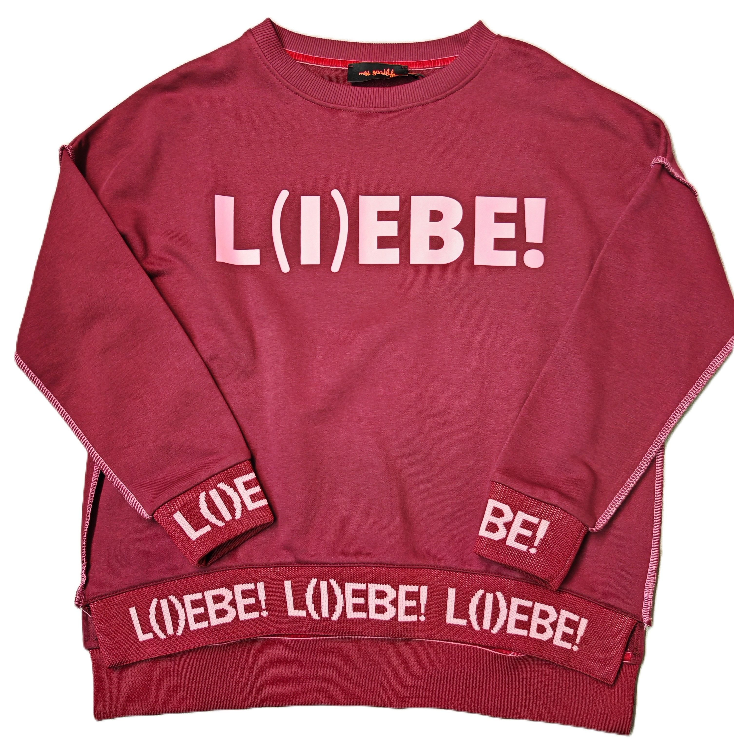 Miss Goodlife Sweatshirt MG12944 Roundneck Liebe